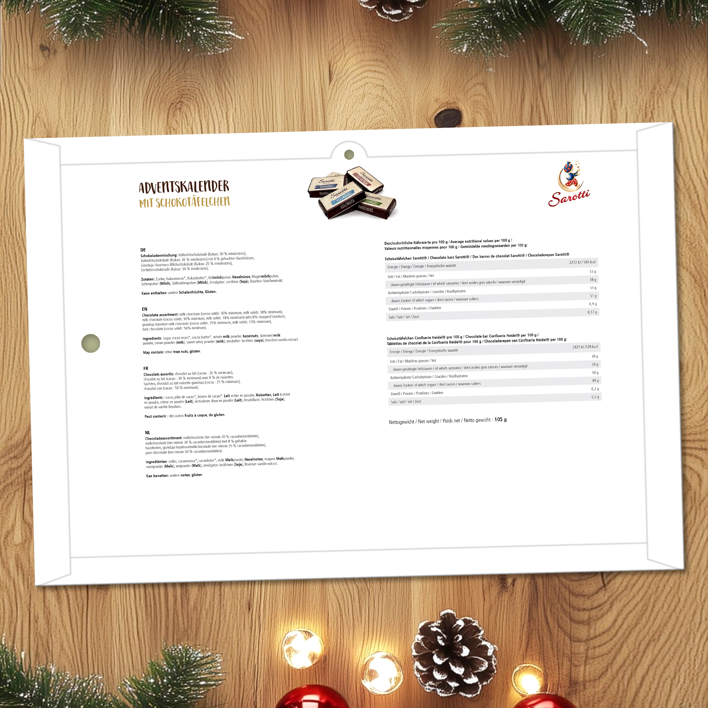 Namens-Adventskalender Sarotti 6