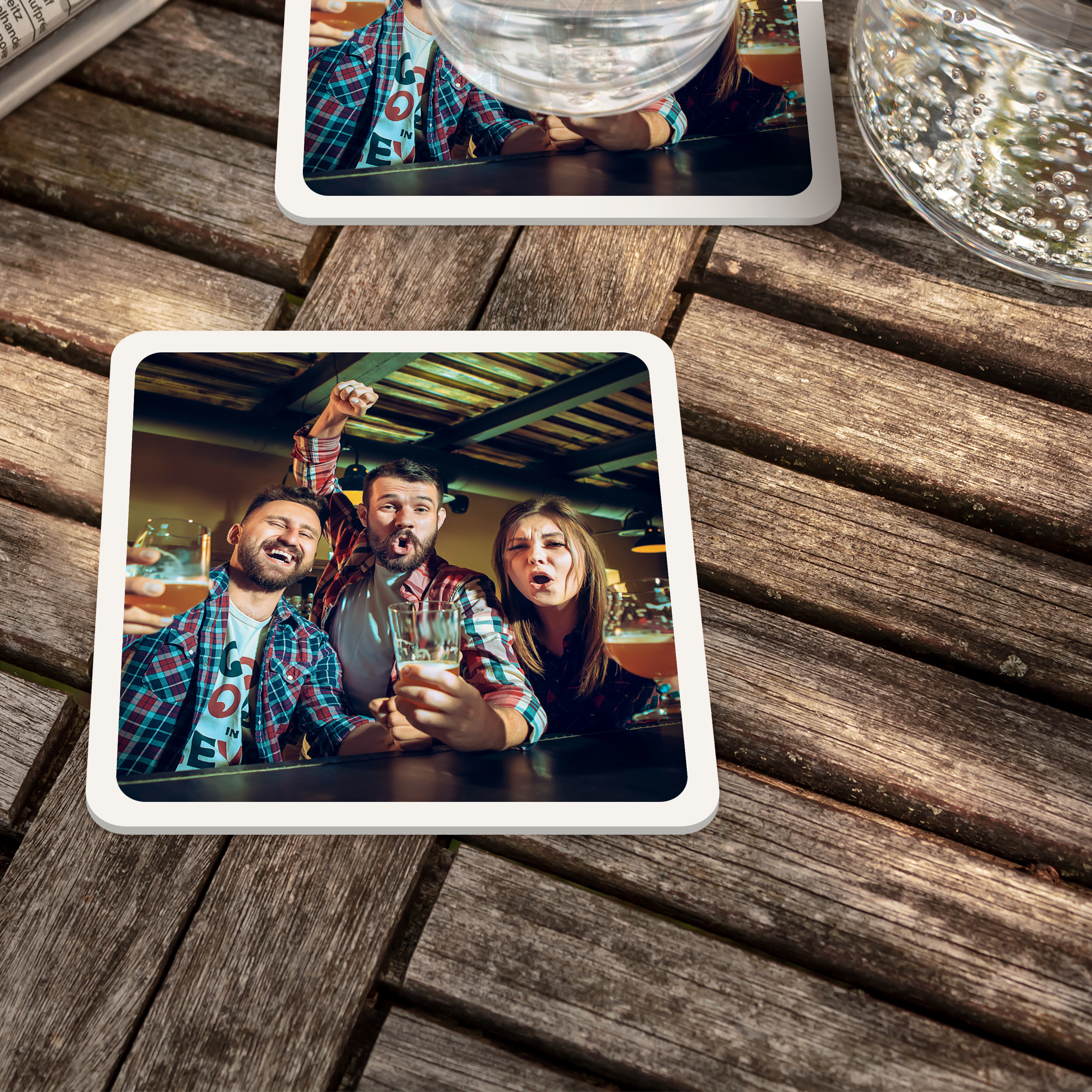 Untersetzer Quadrat Kunststoff 6