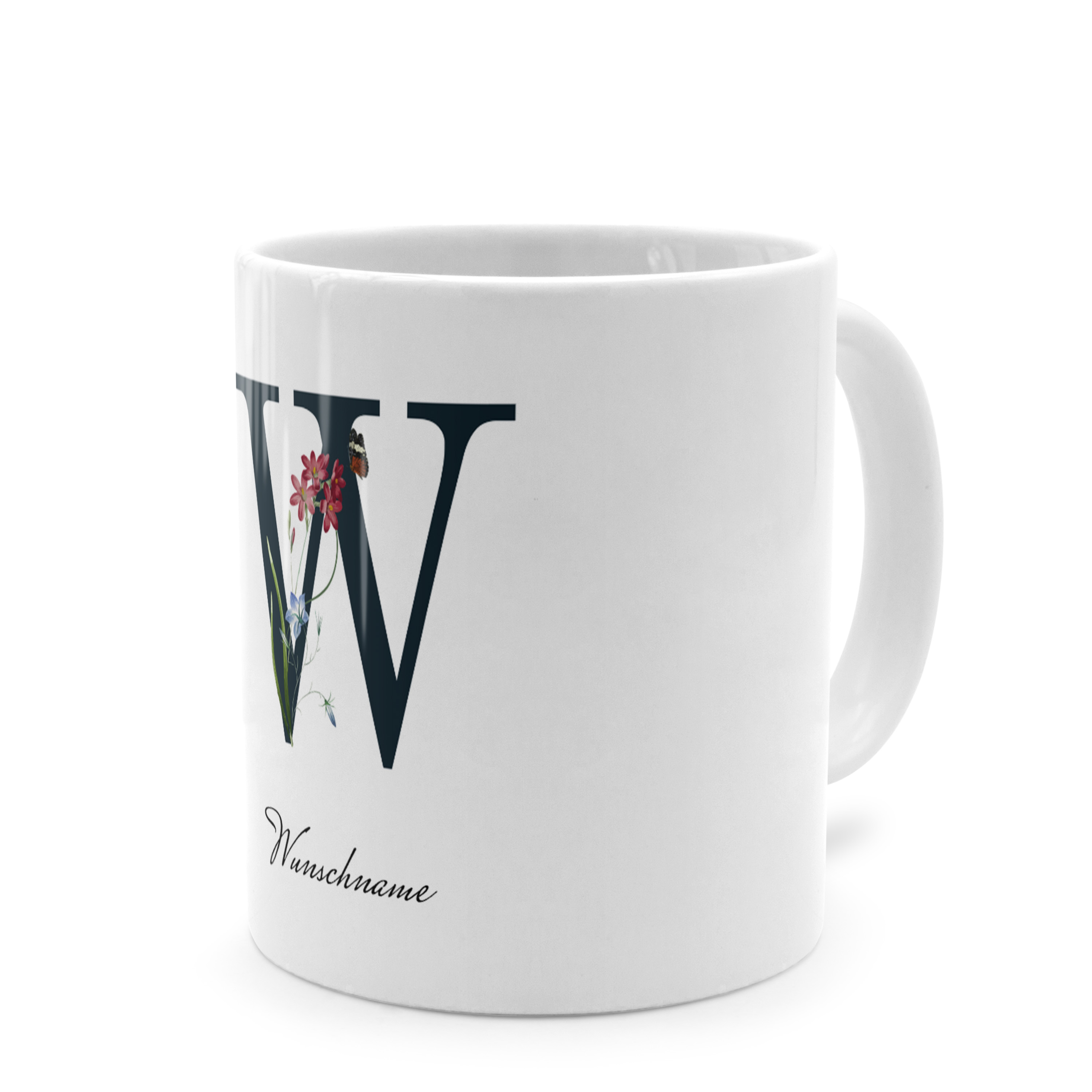 Initialentasse Standard Weiß 2