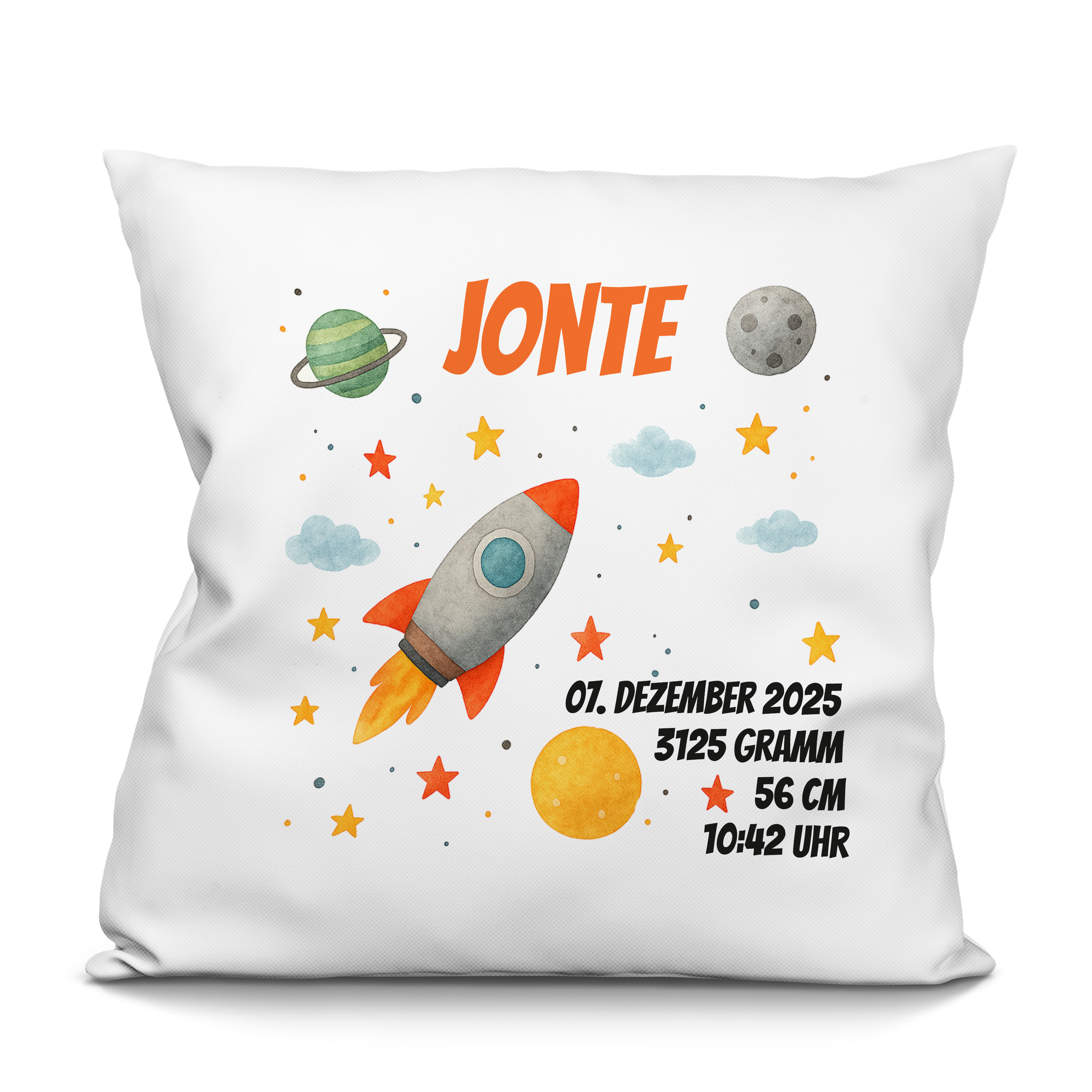 Geburtskissen Naturweiß 1