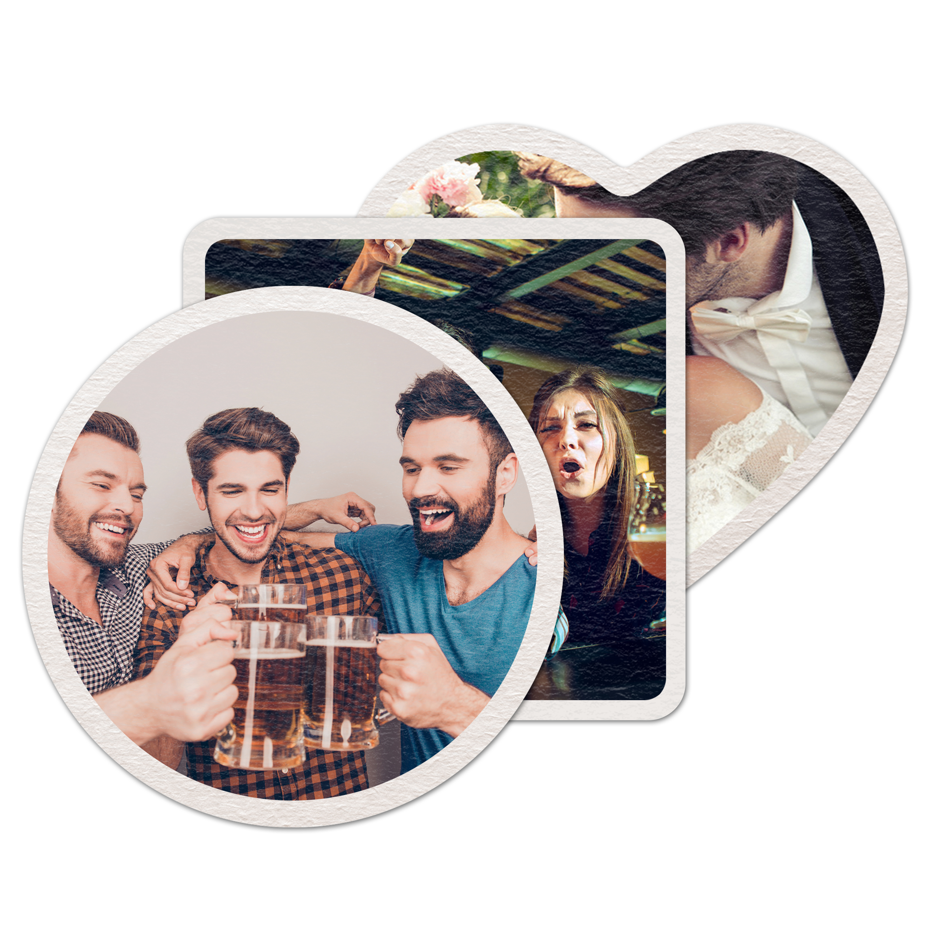 Bierdeckel Quadrat Karton 6