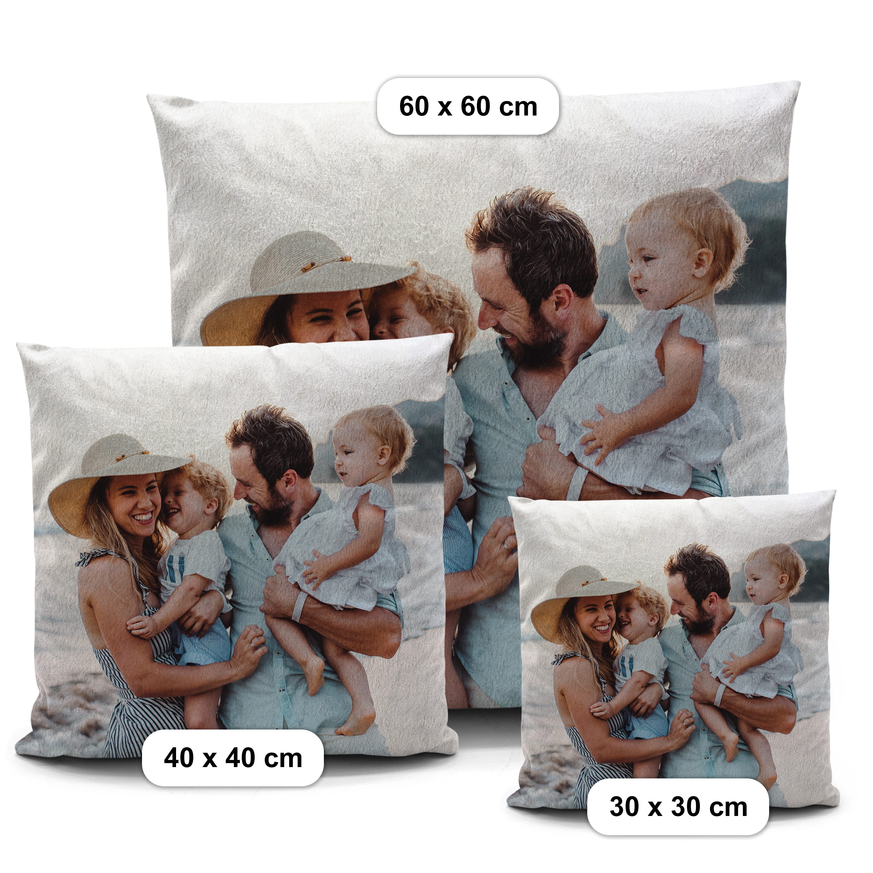 Plüsch Fotokissen 30 cm x 30 cm 5