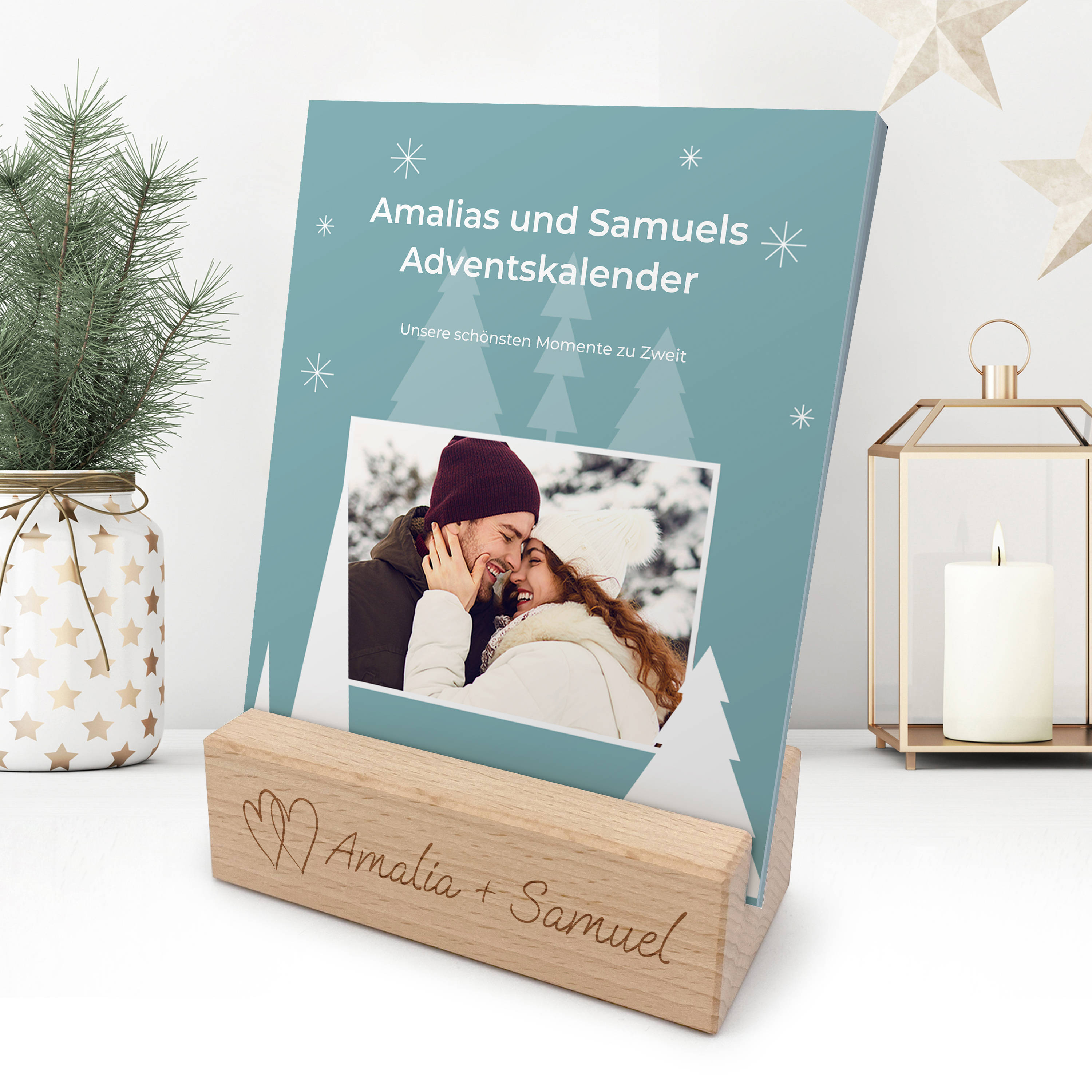 Adventskalender mit Holzaufsteller - Standard 8