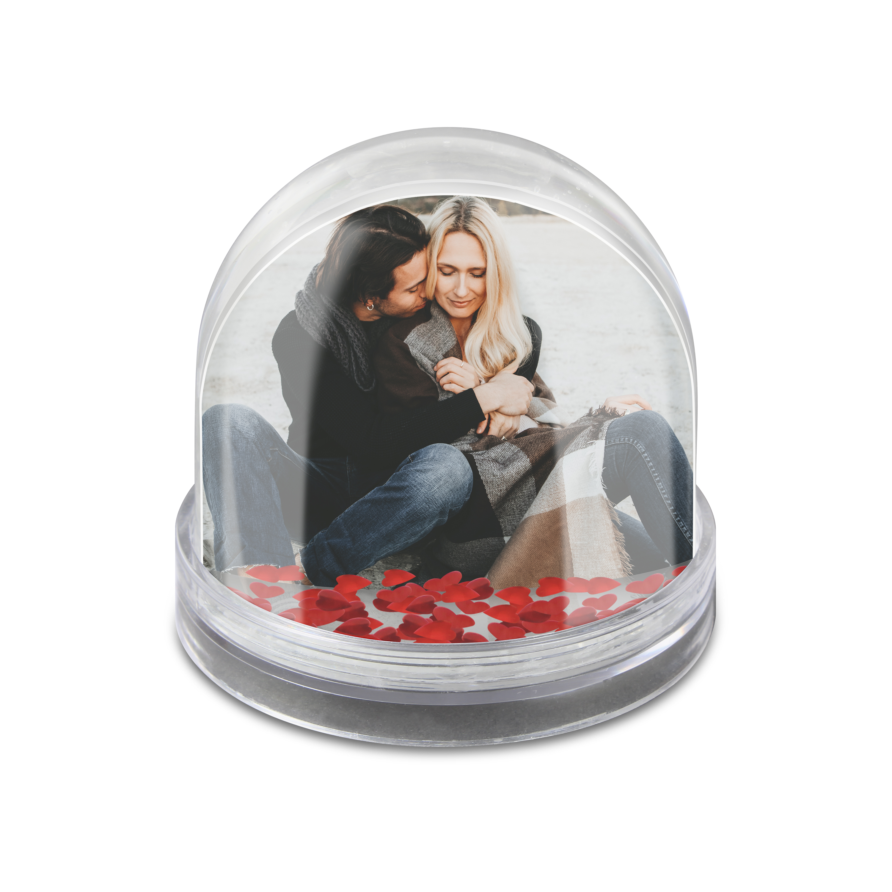 Schneekugel Herzen 1