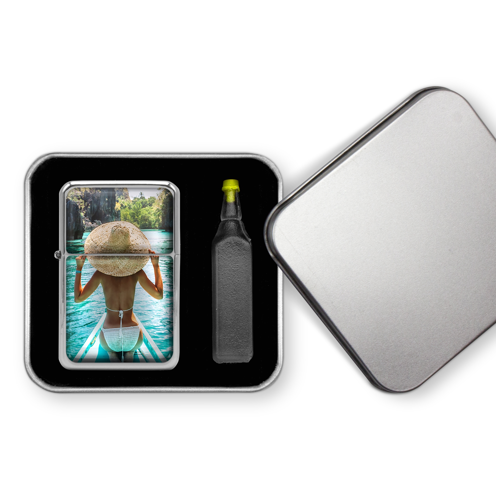 Sturmfeuerzeug-Set "Doming" einseitig 3