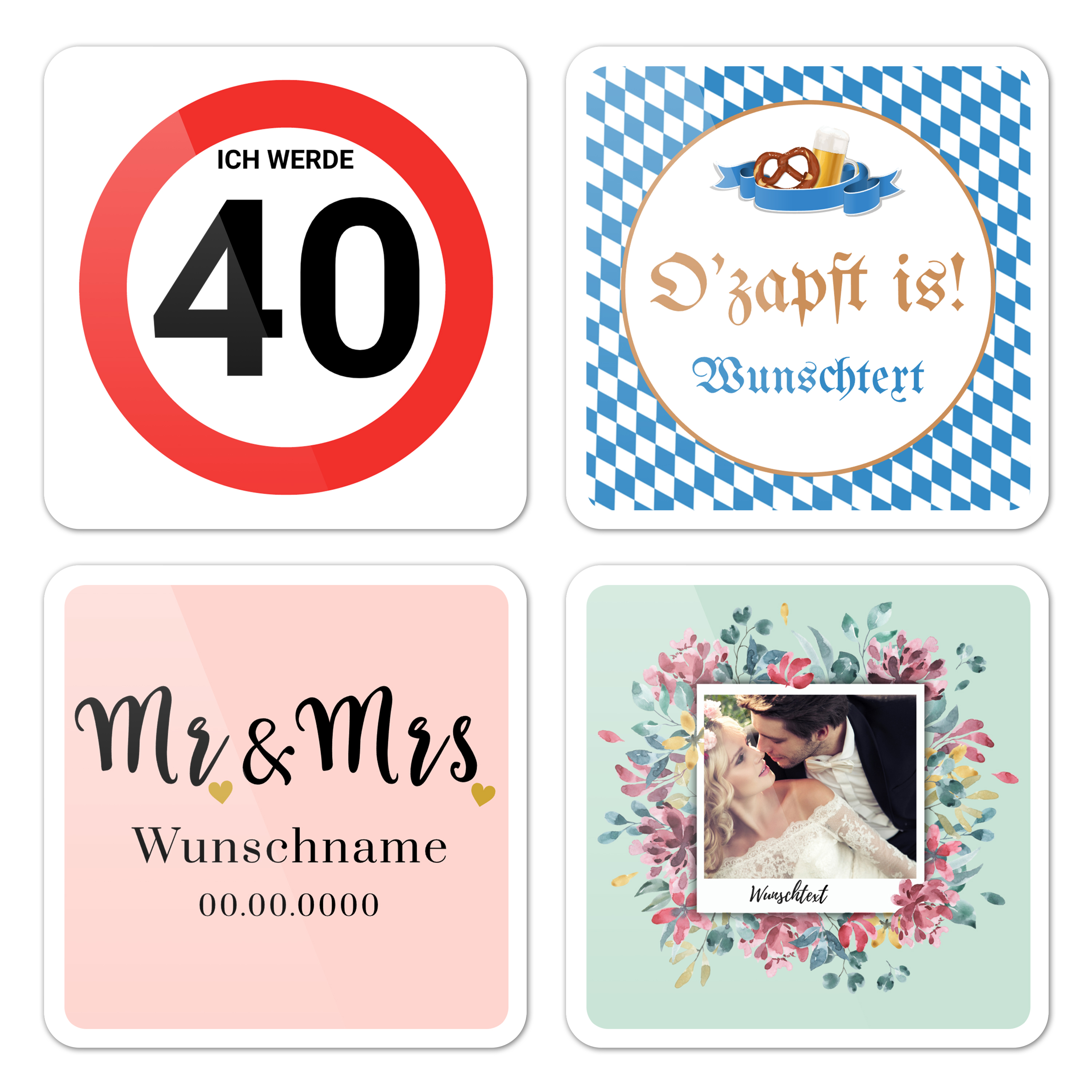 Untersetzer Quadrat Acrylglas 5