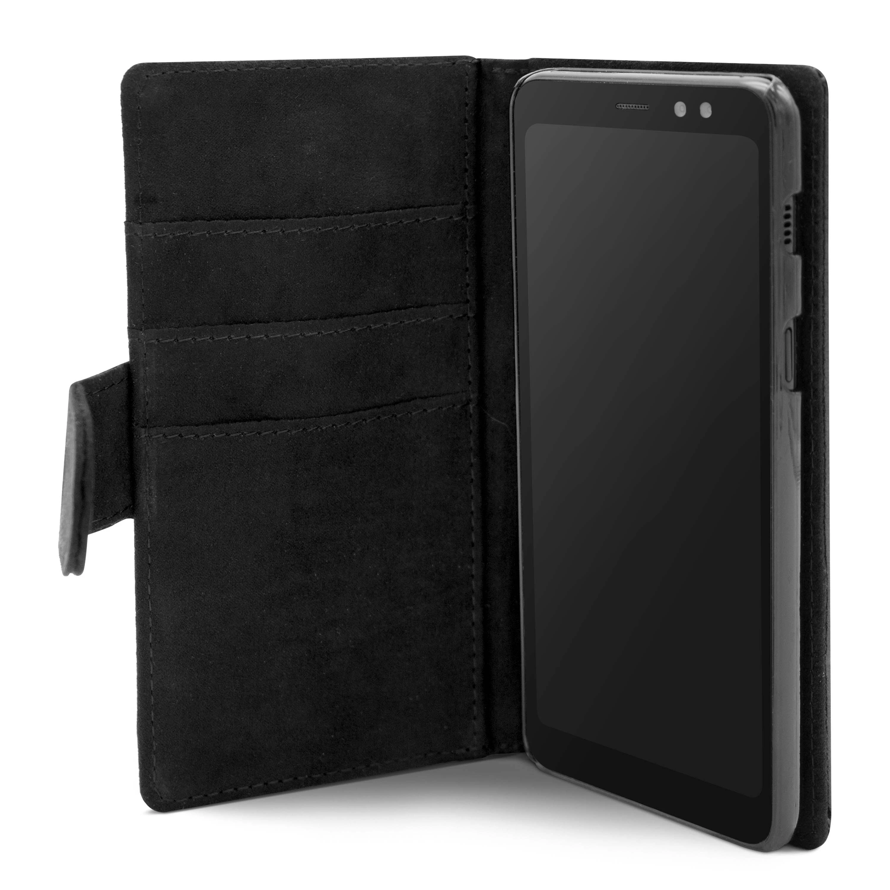 Galaxy A8 (2018) Flipcase schwarz 4