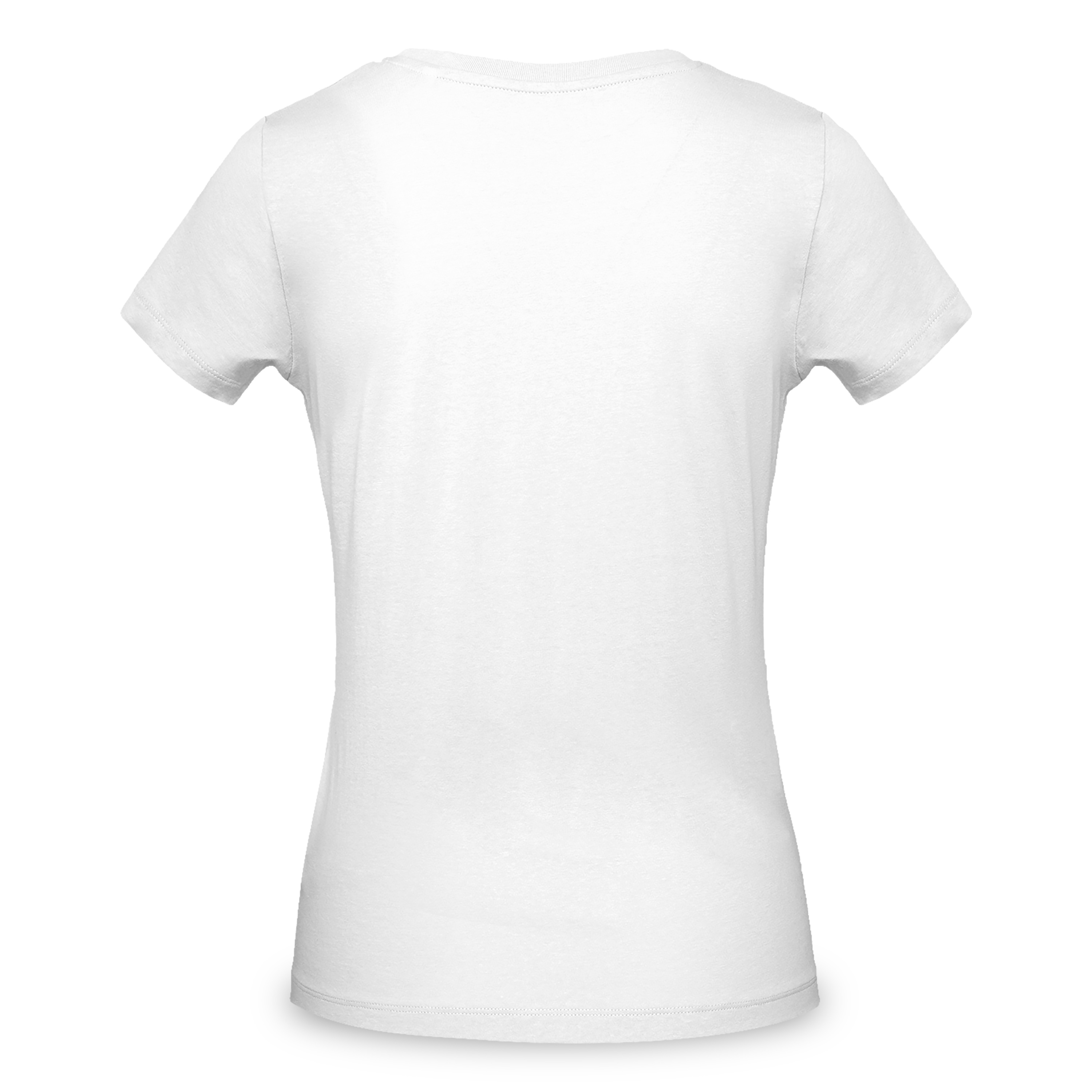 Damen Bio T-Shirt V-Ausschnitt Weiß 2