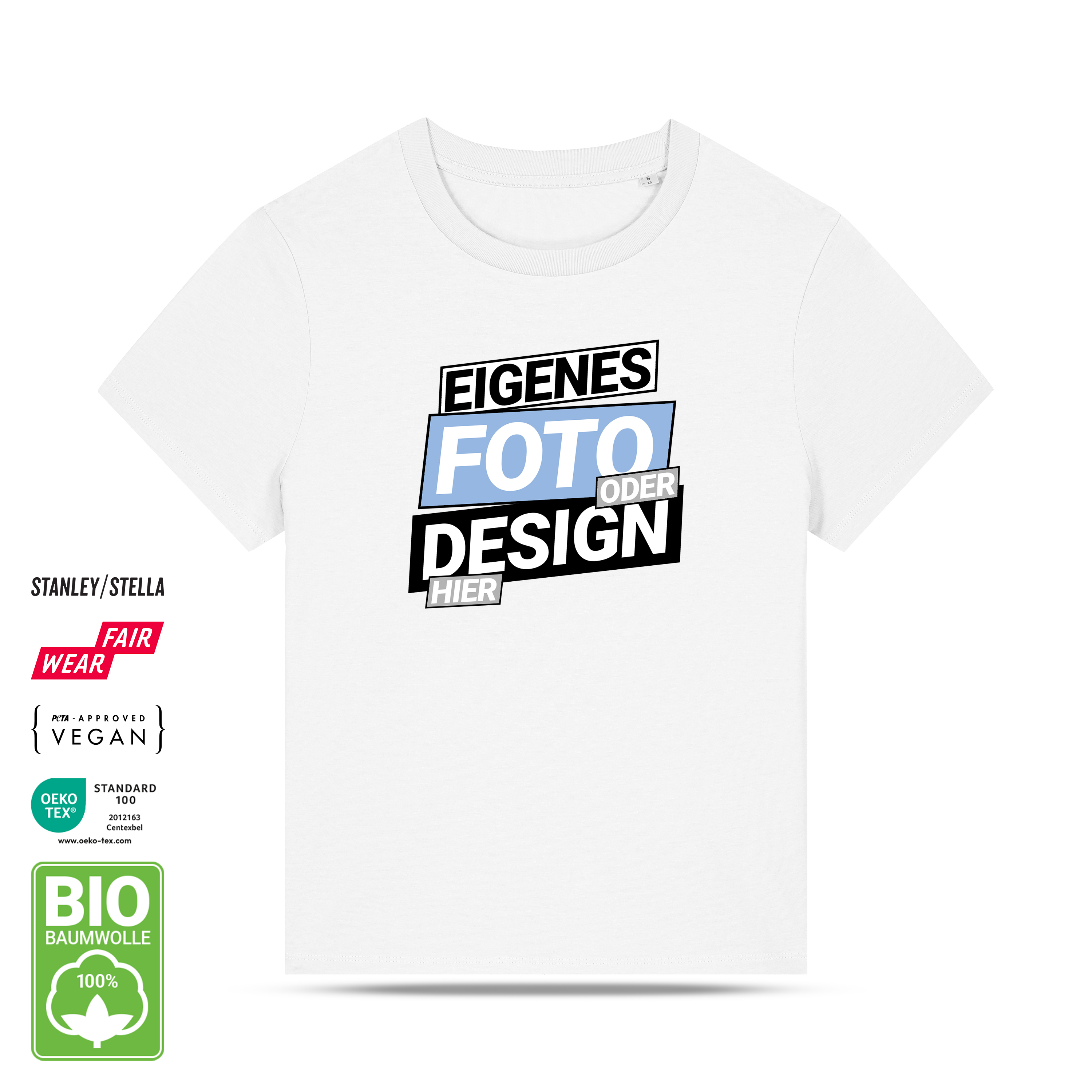 Damen Bio T-Shirt Weiß 1