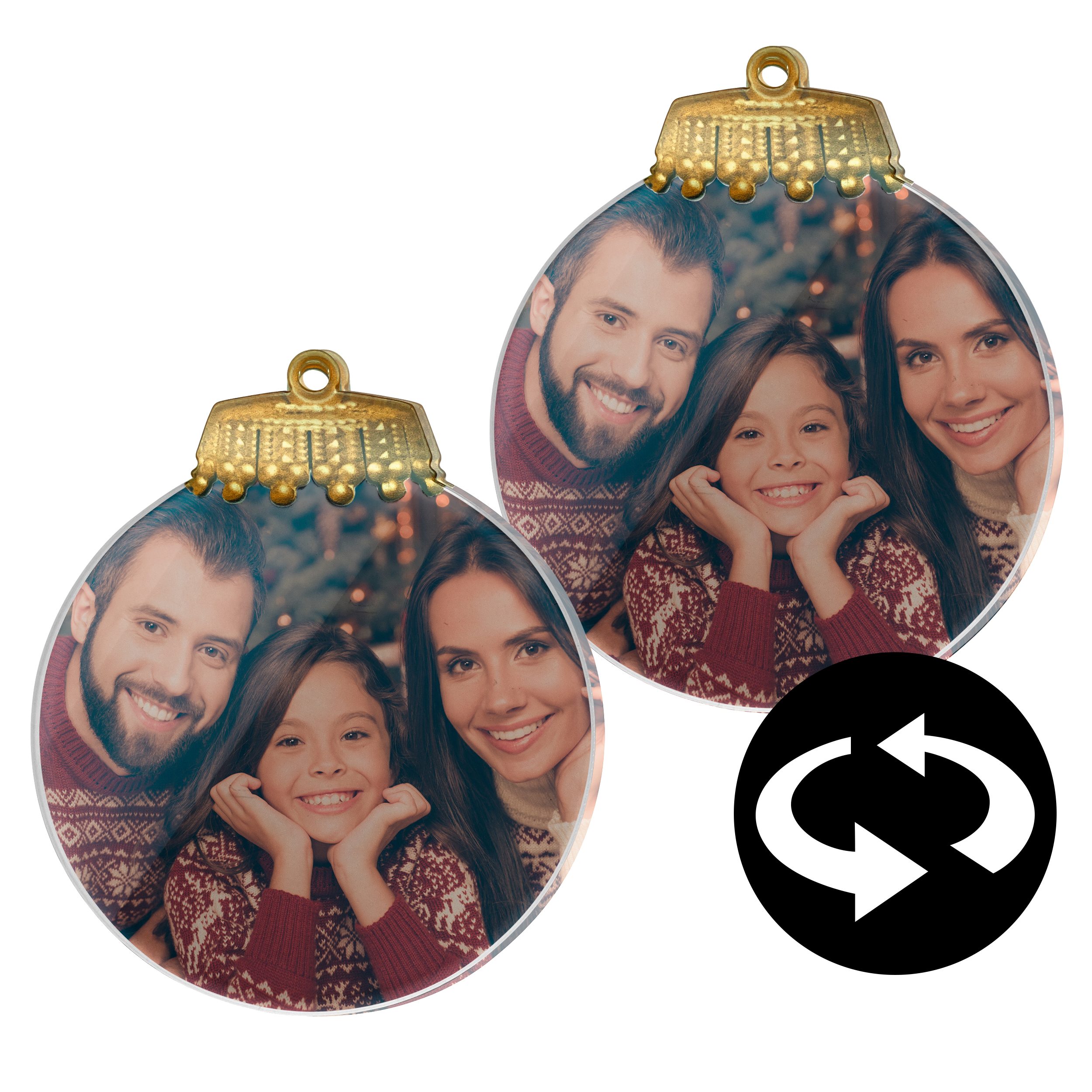 Weihnachtsbaumanhänger Kreis (Aufhänger) 3