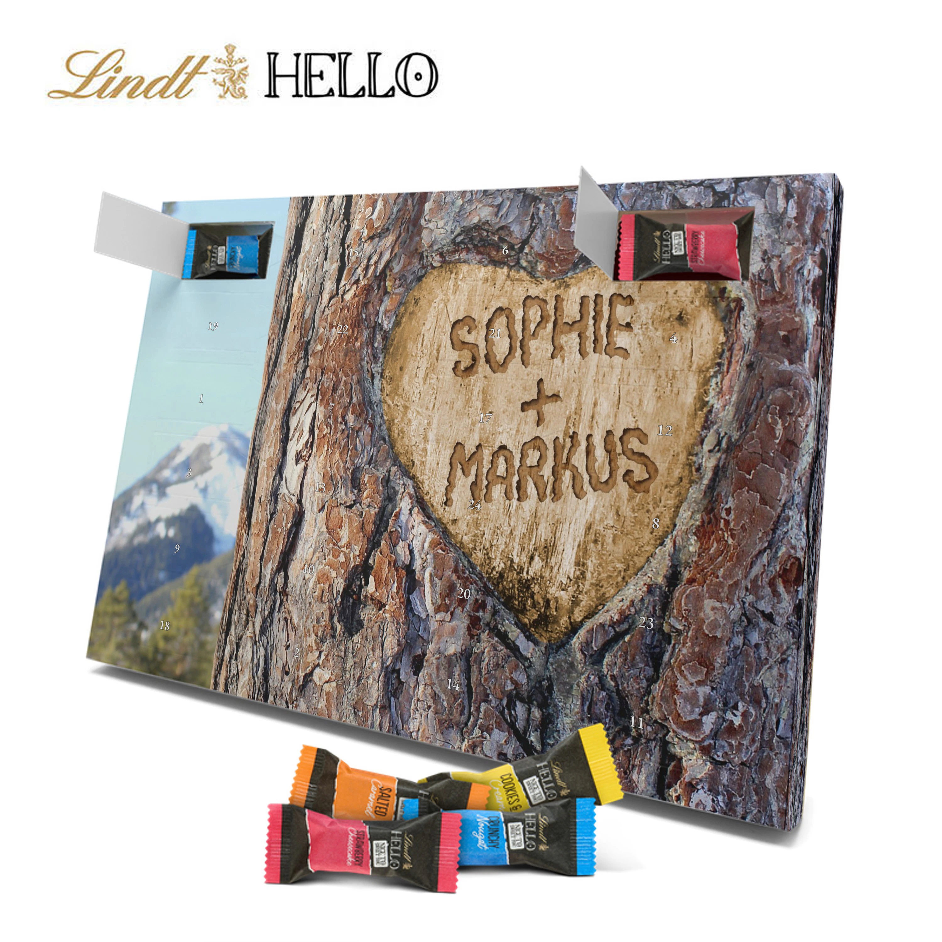 Paar-Adventskalender Lindt HELLO 1