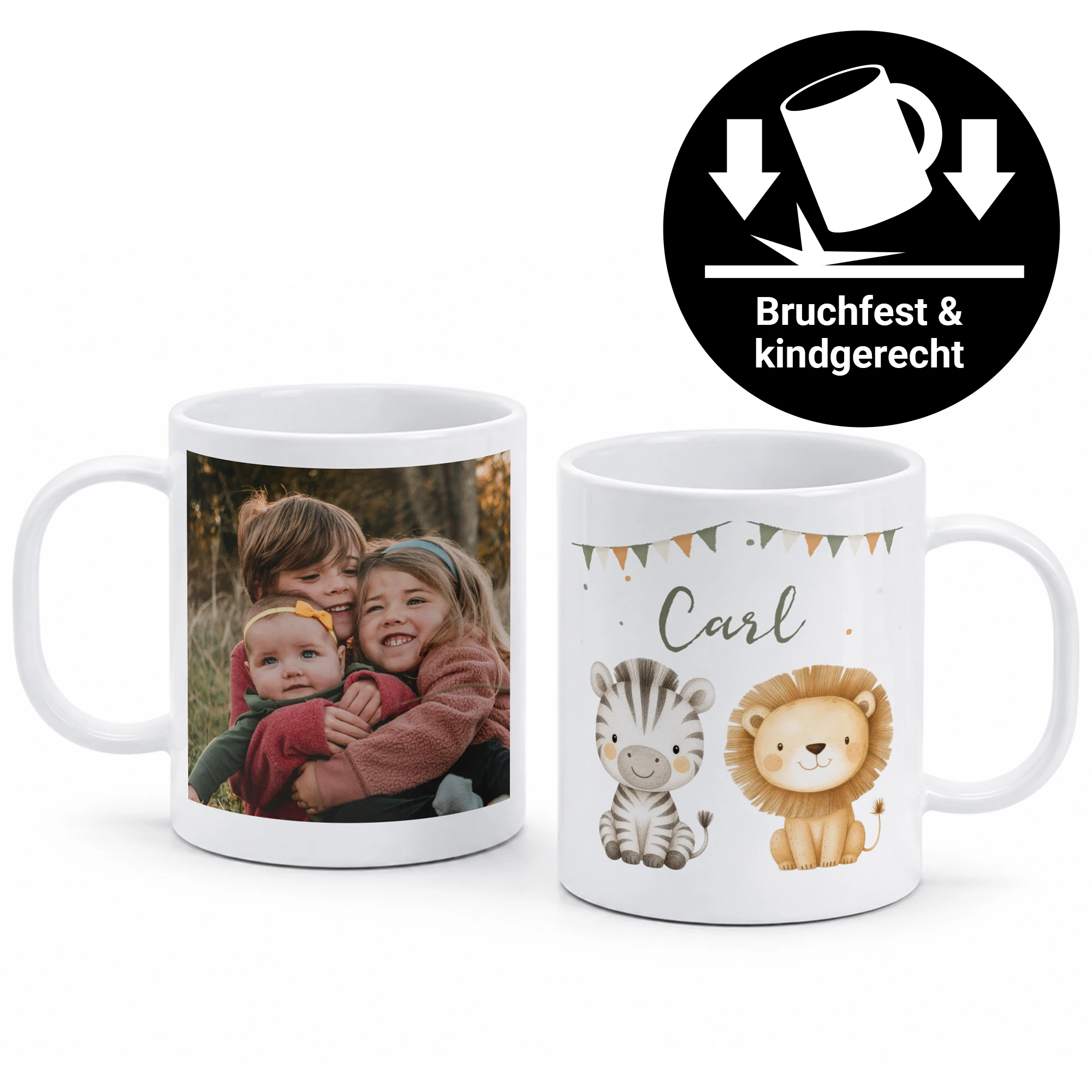 Kindertasse Standard Weiß 1