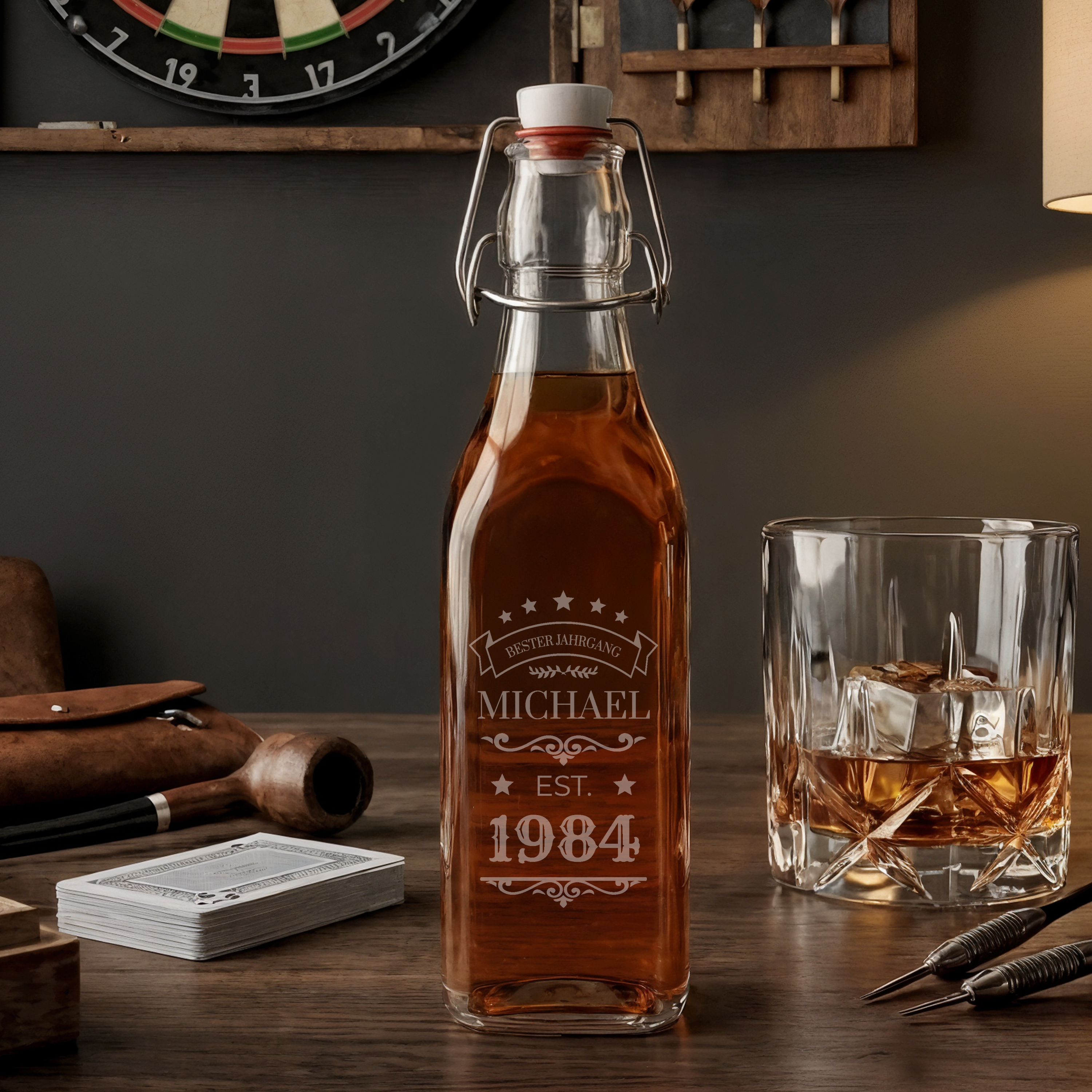 Glasflasche mit Bügelverschluss 0,25 Liter 6