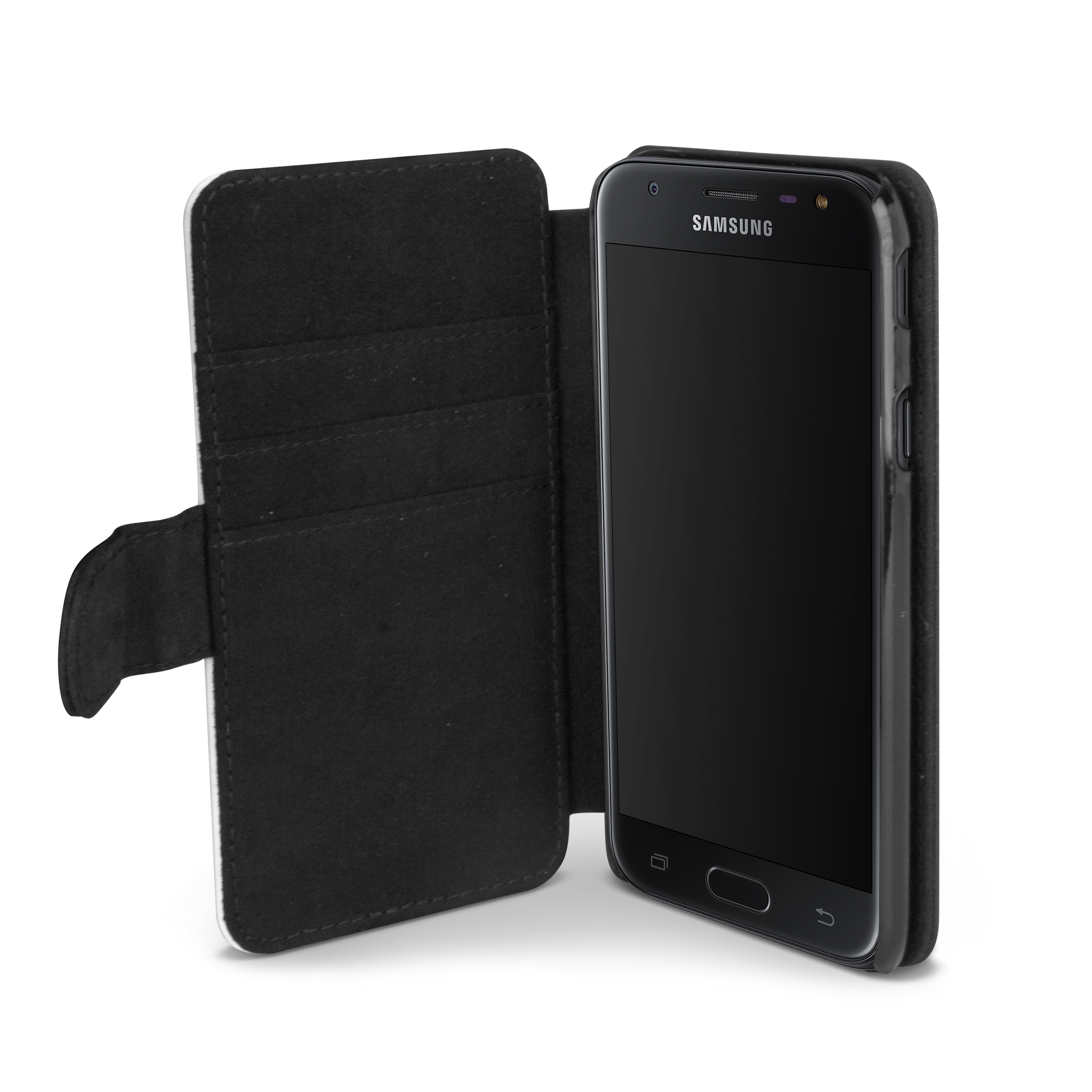 Galaxy J3 (2017) Flipcase schwarz 4