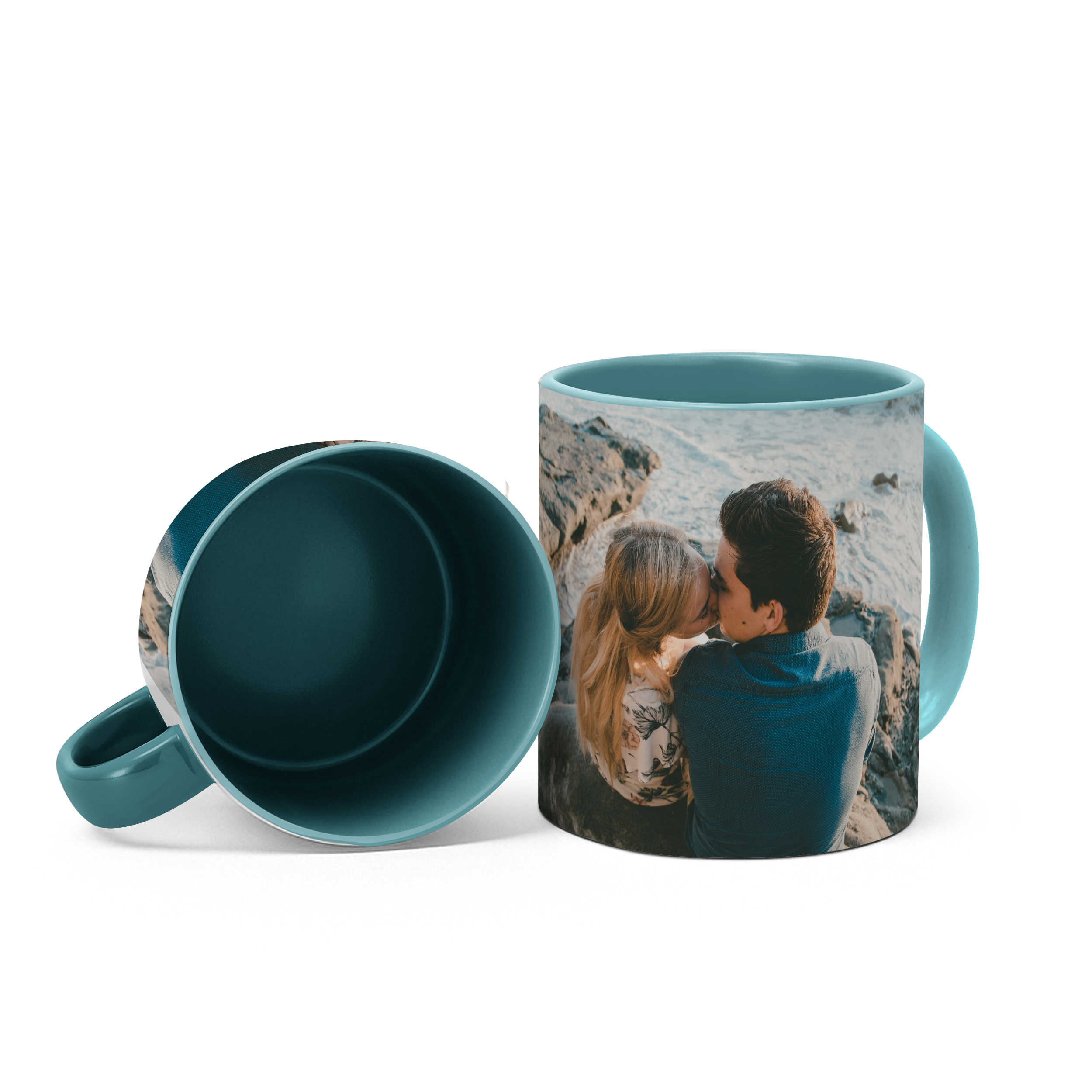 Zweifarbtasse Full-Size Türkis 3