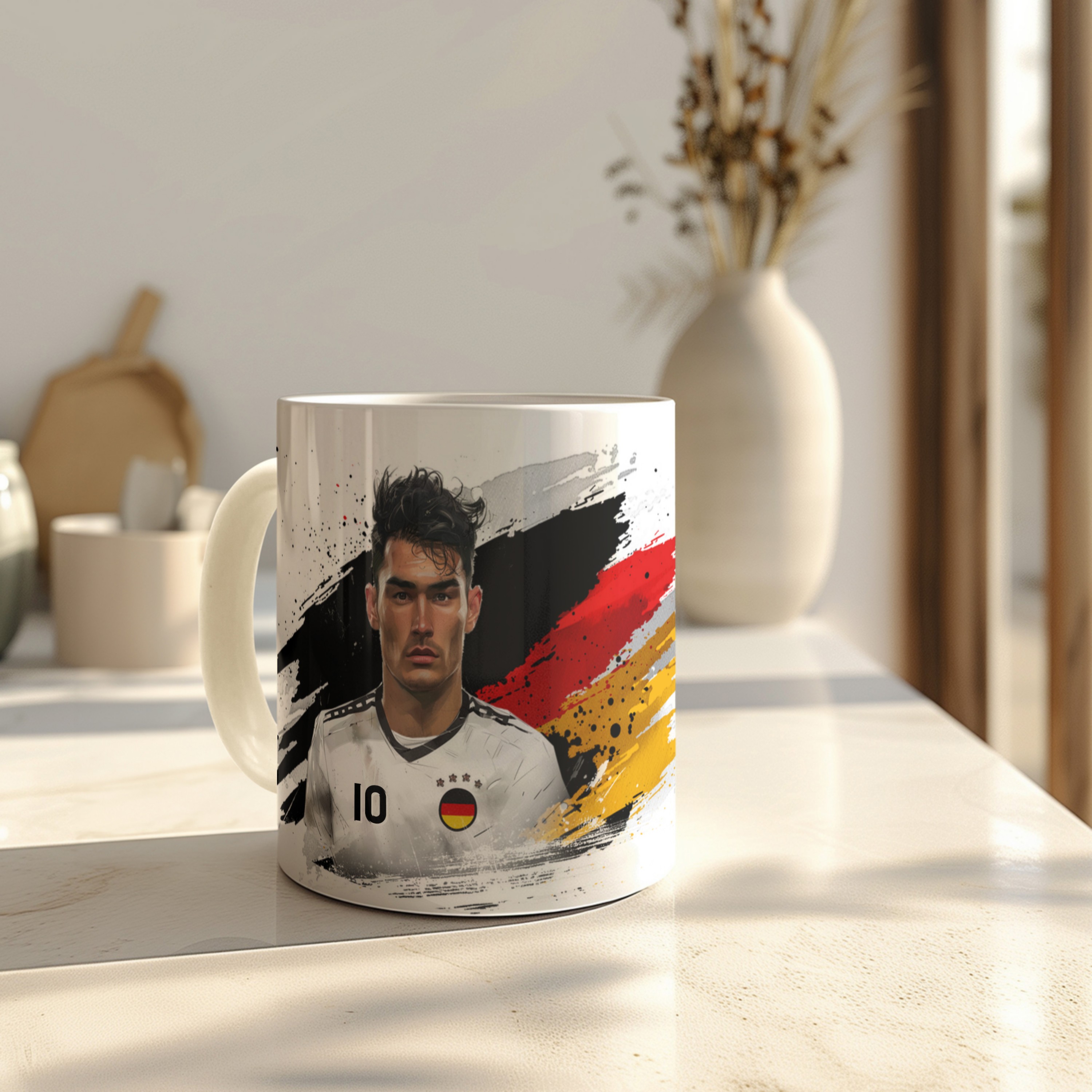 Face Swap Fußballtasse Deutschland Weiß 5