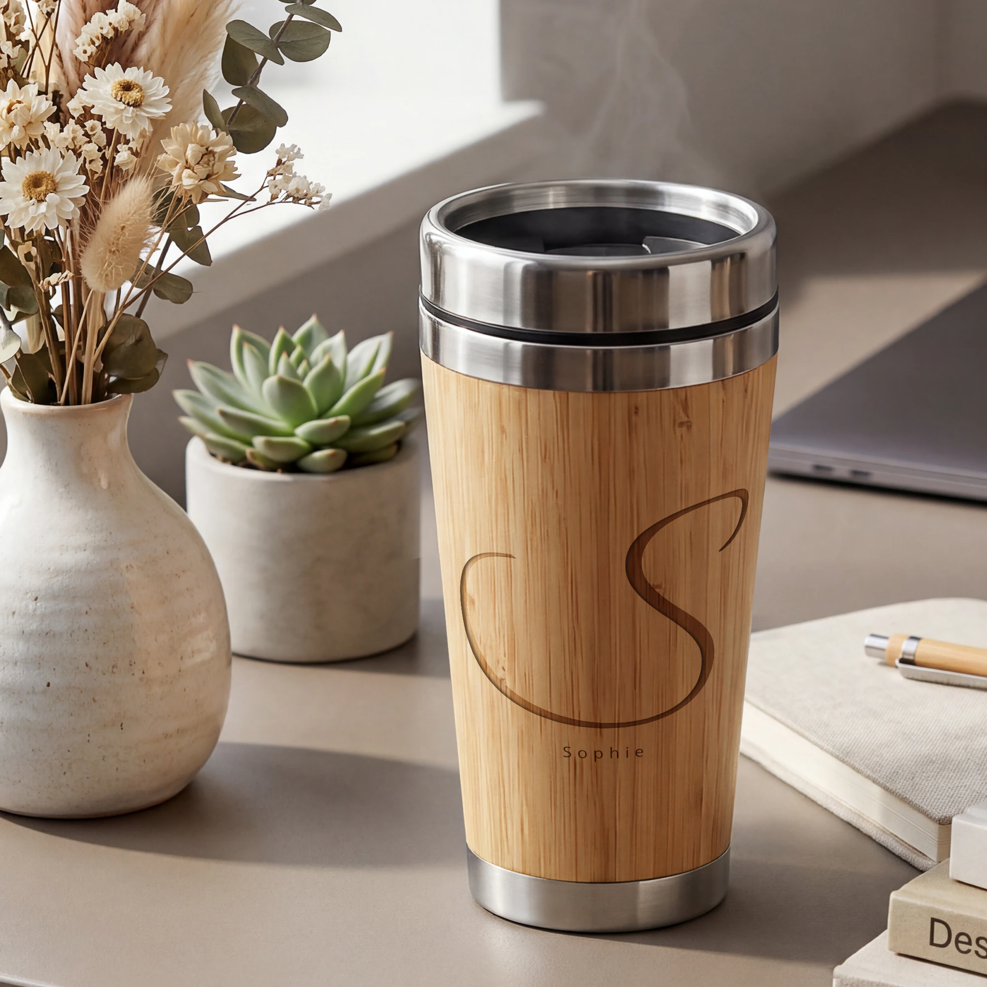 Thermobecher "Bambus to Go" - Standard 8