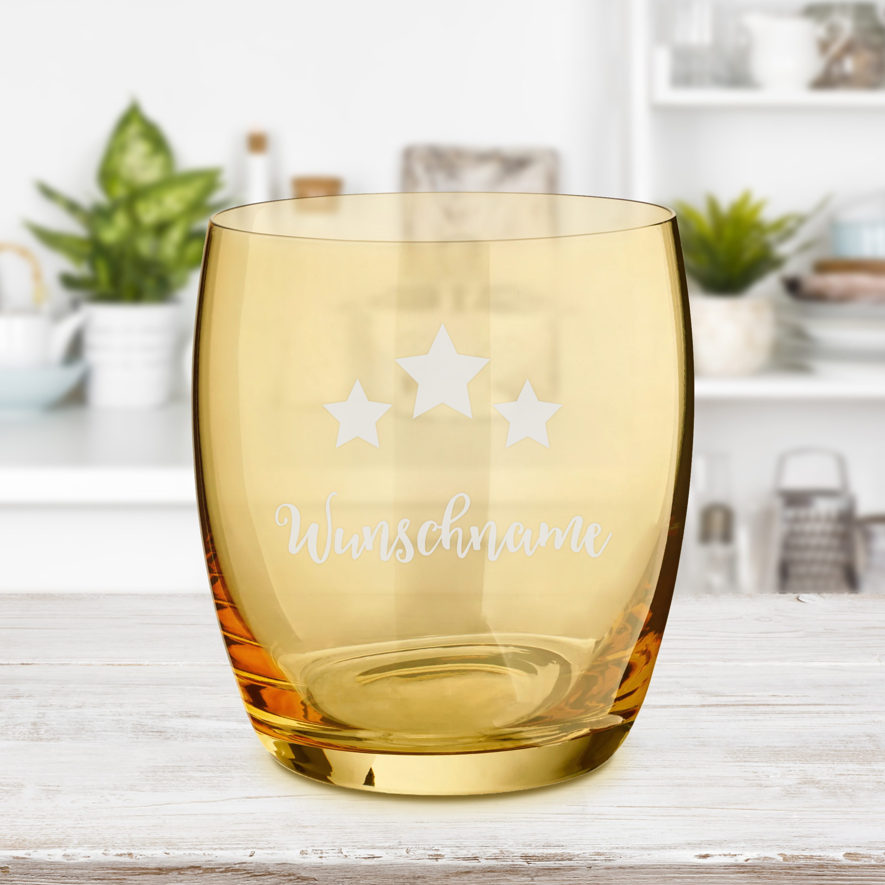 Trinkglas "Farbig" Gelb 5