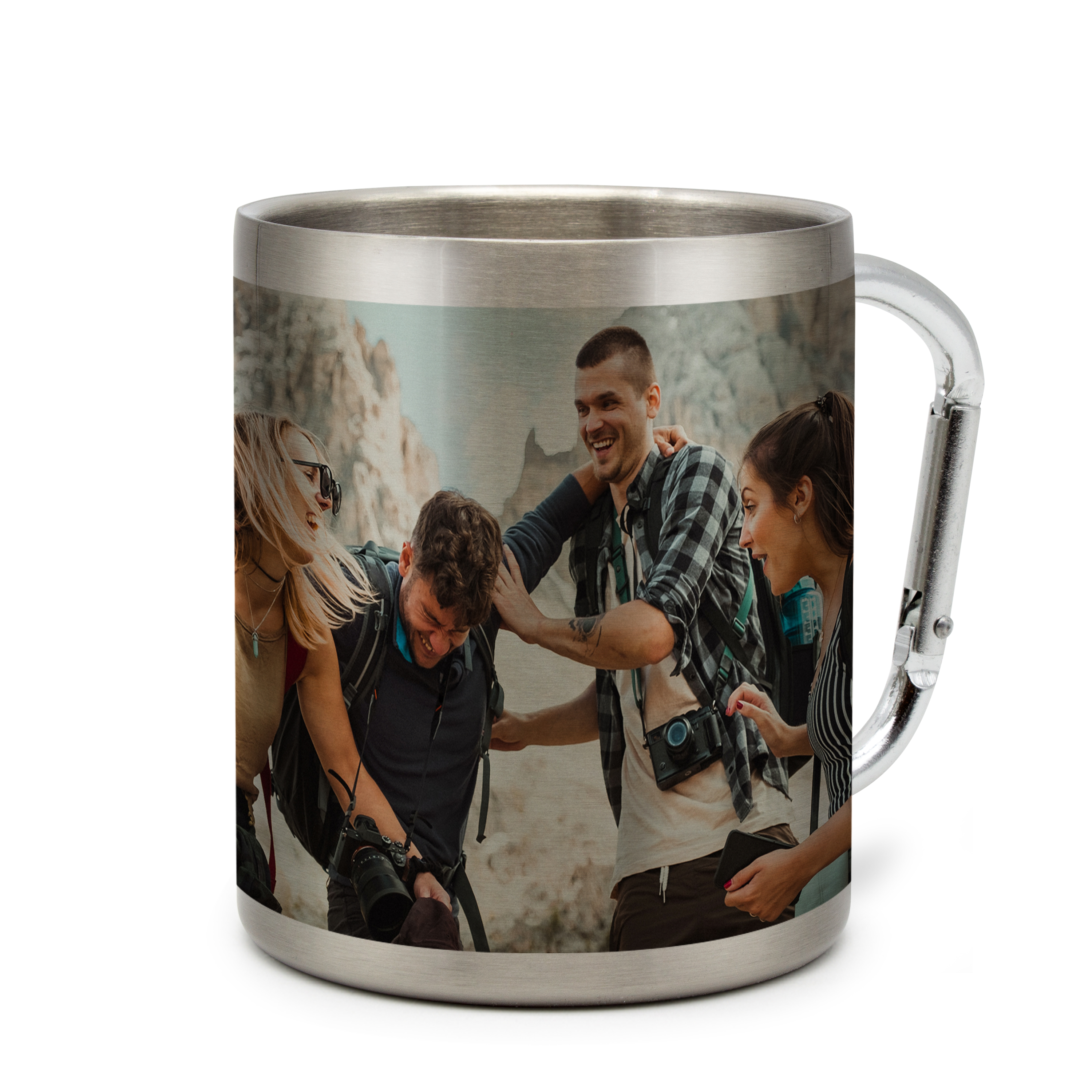 Edelstahltasse mit Karabiner - Standard 1