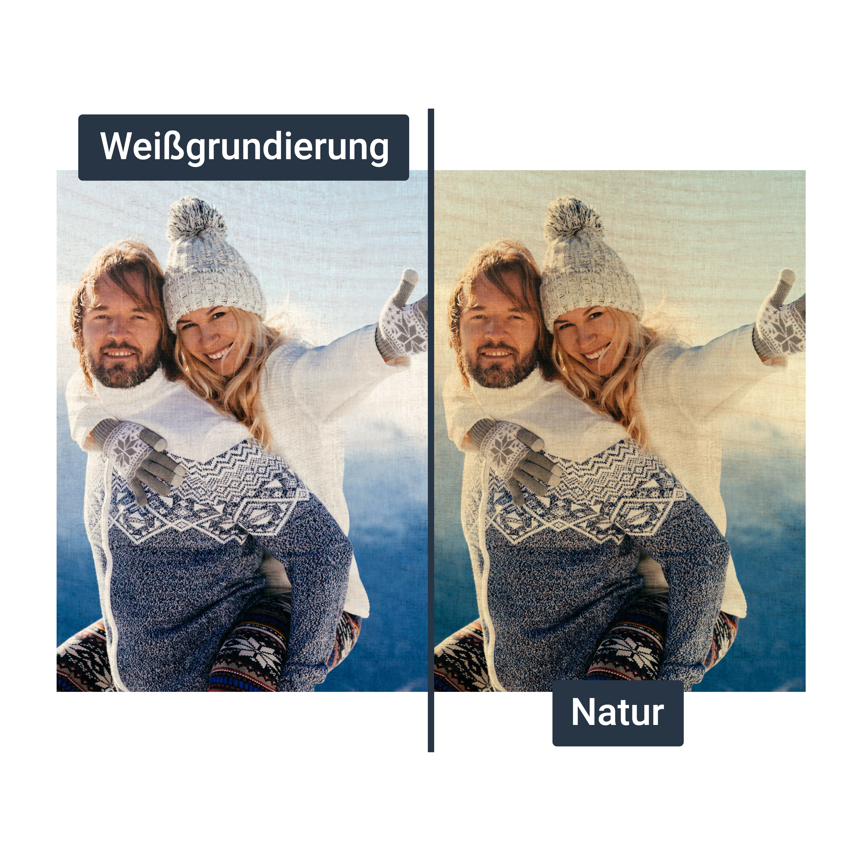 Foto auf Holz Holz 10 mm (Indoor) 14,85 x 10,5 cm (DIN A6) 4