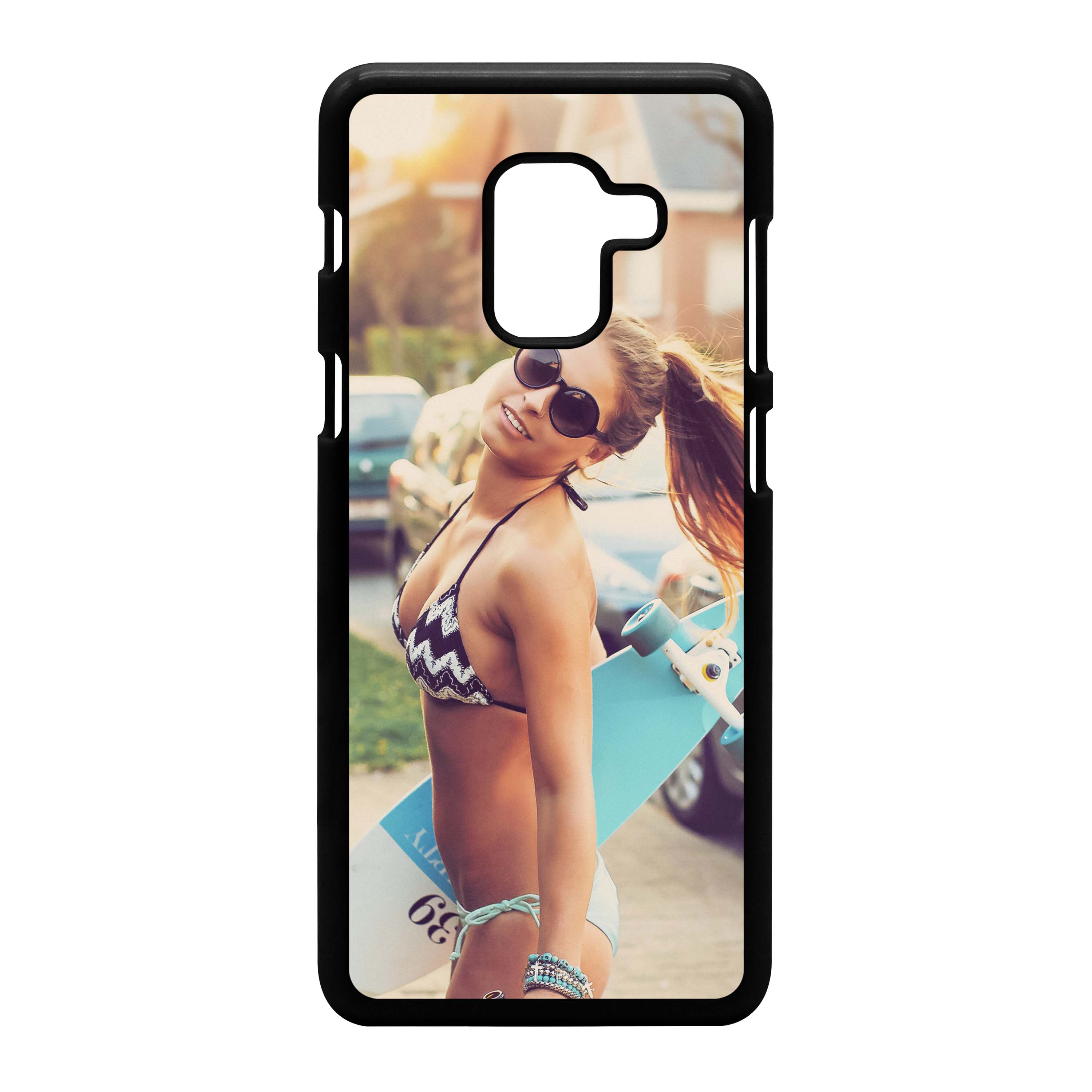 Galaxy A8 (2018) Hardcase schwarz 1