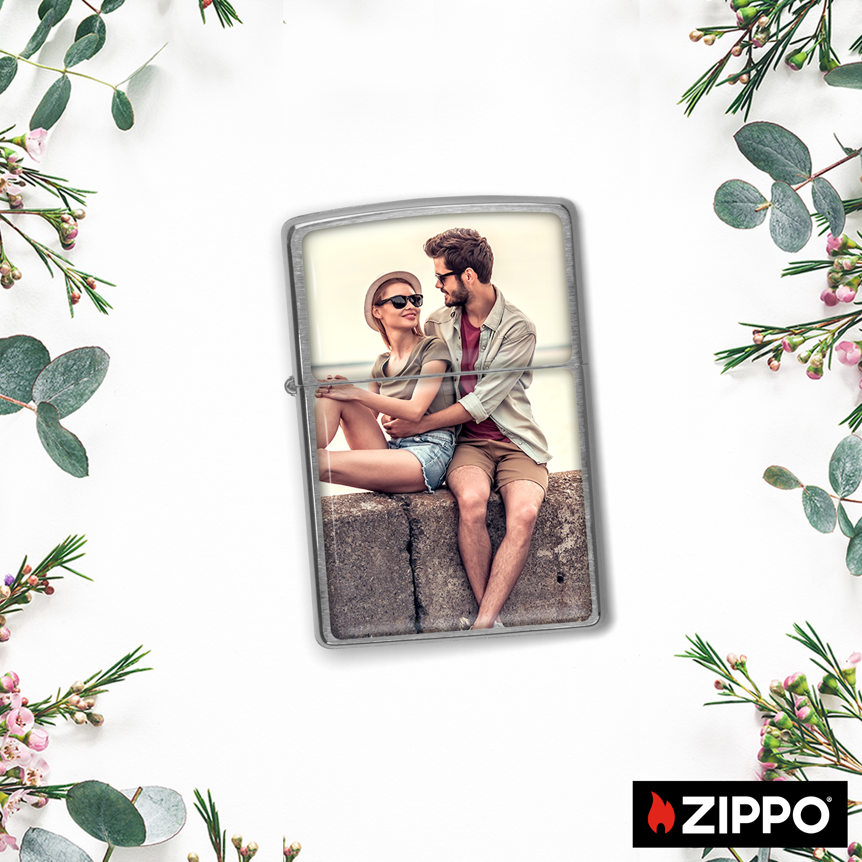 Zippo Silber einseitig 5