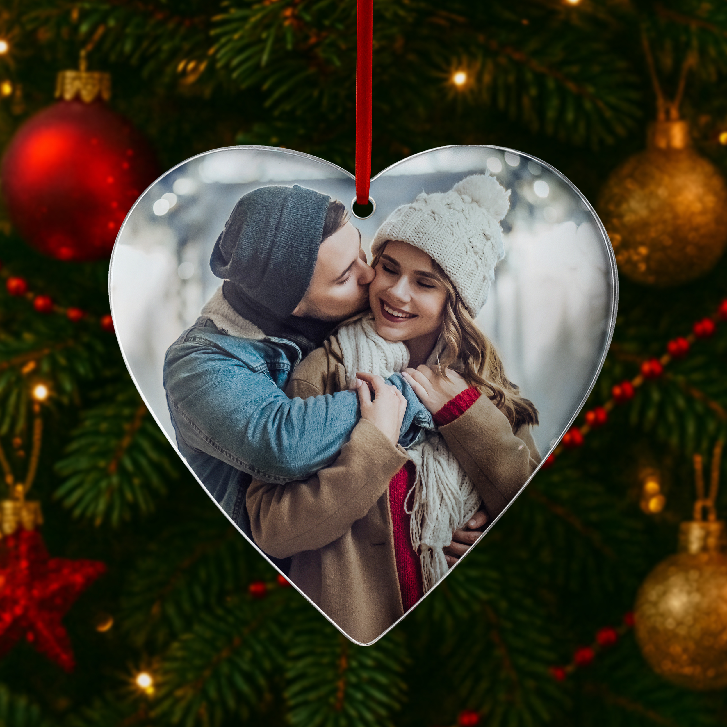 Weihnachtsbaumanhänger Herz 7