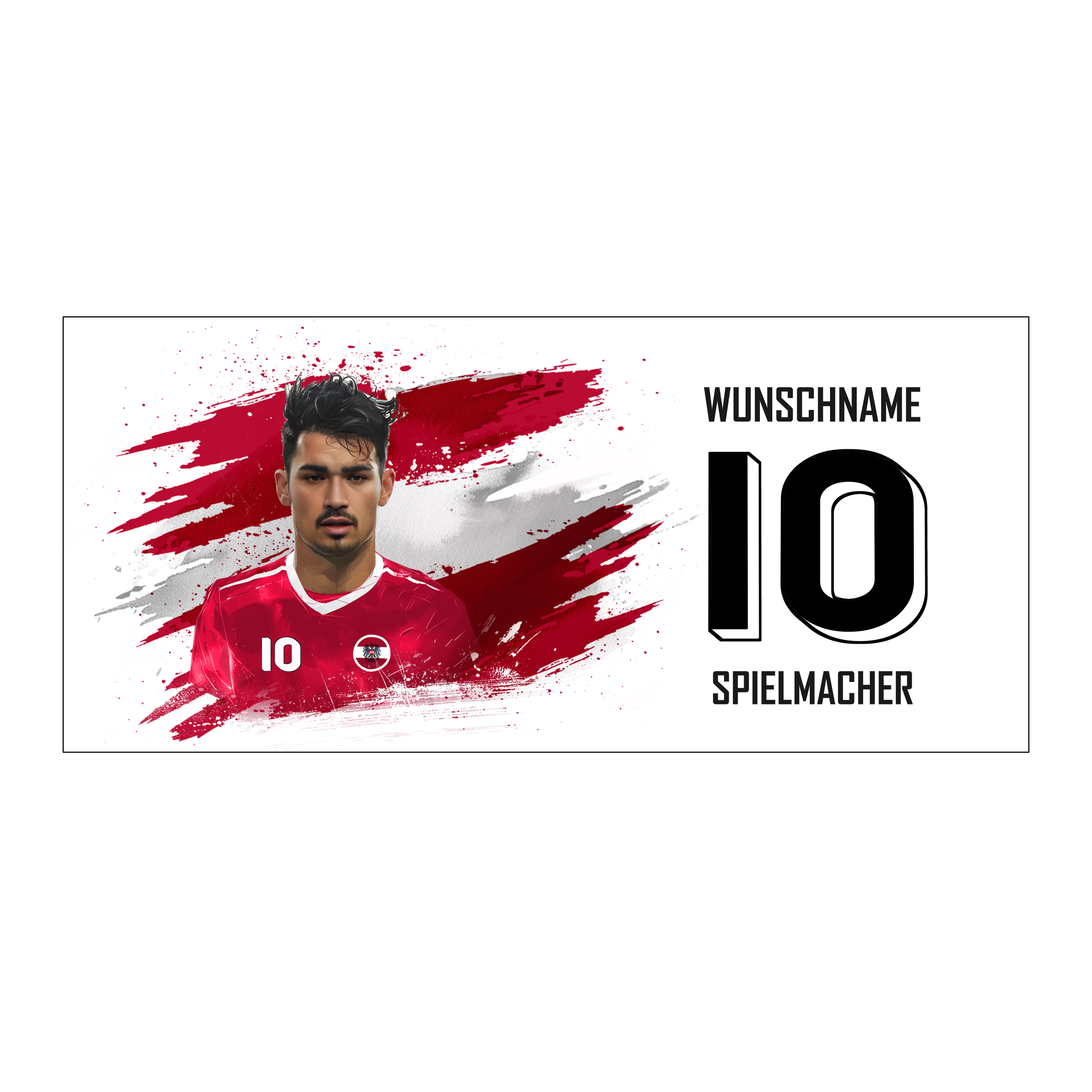Face Swap Fußballtasse Österreich Weiß 3