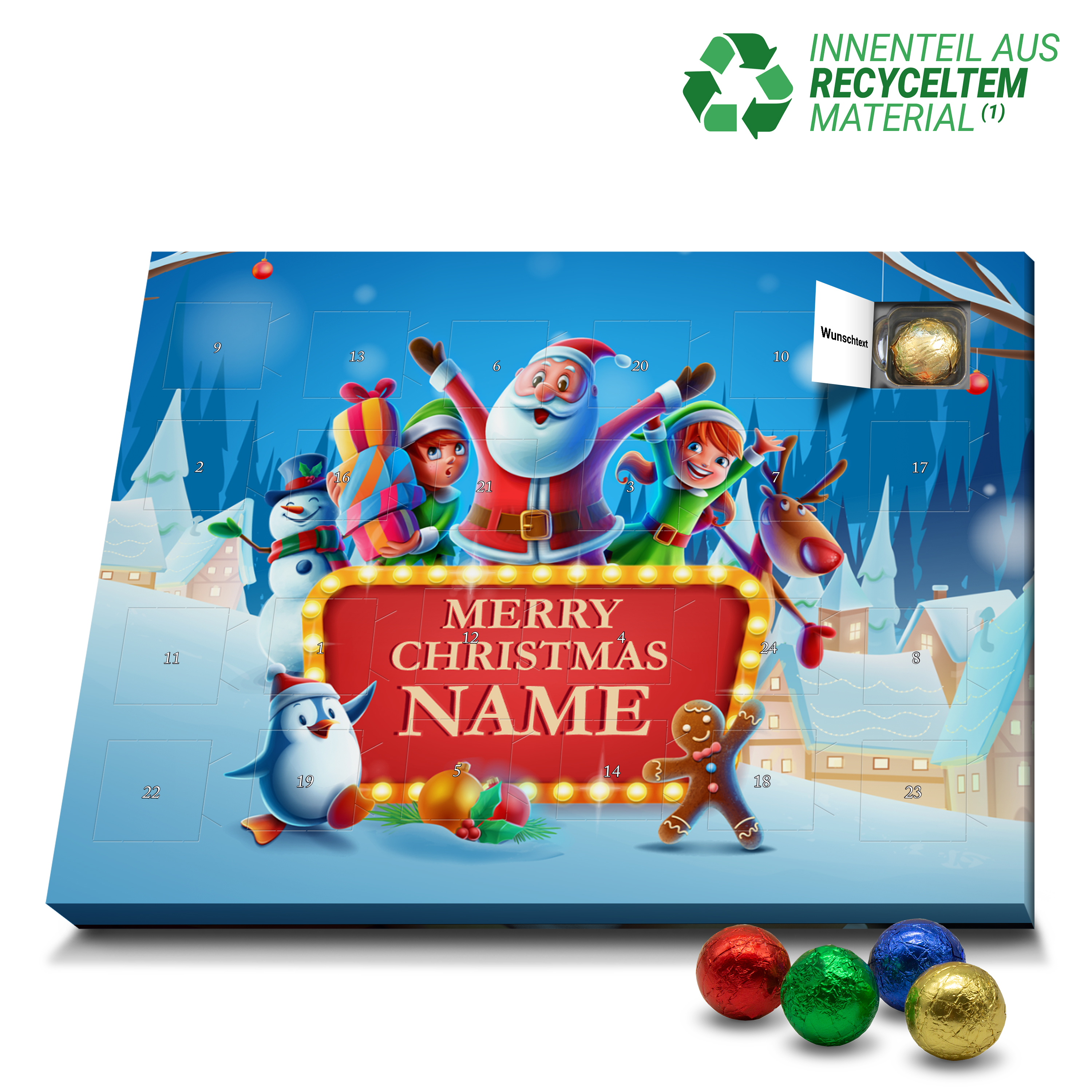 Namens-Adventskalender Schoko Classic 1
