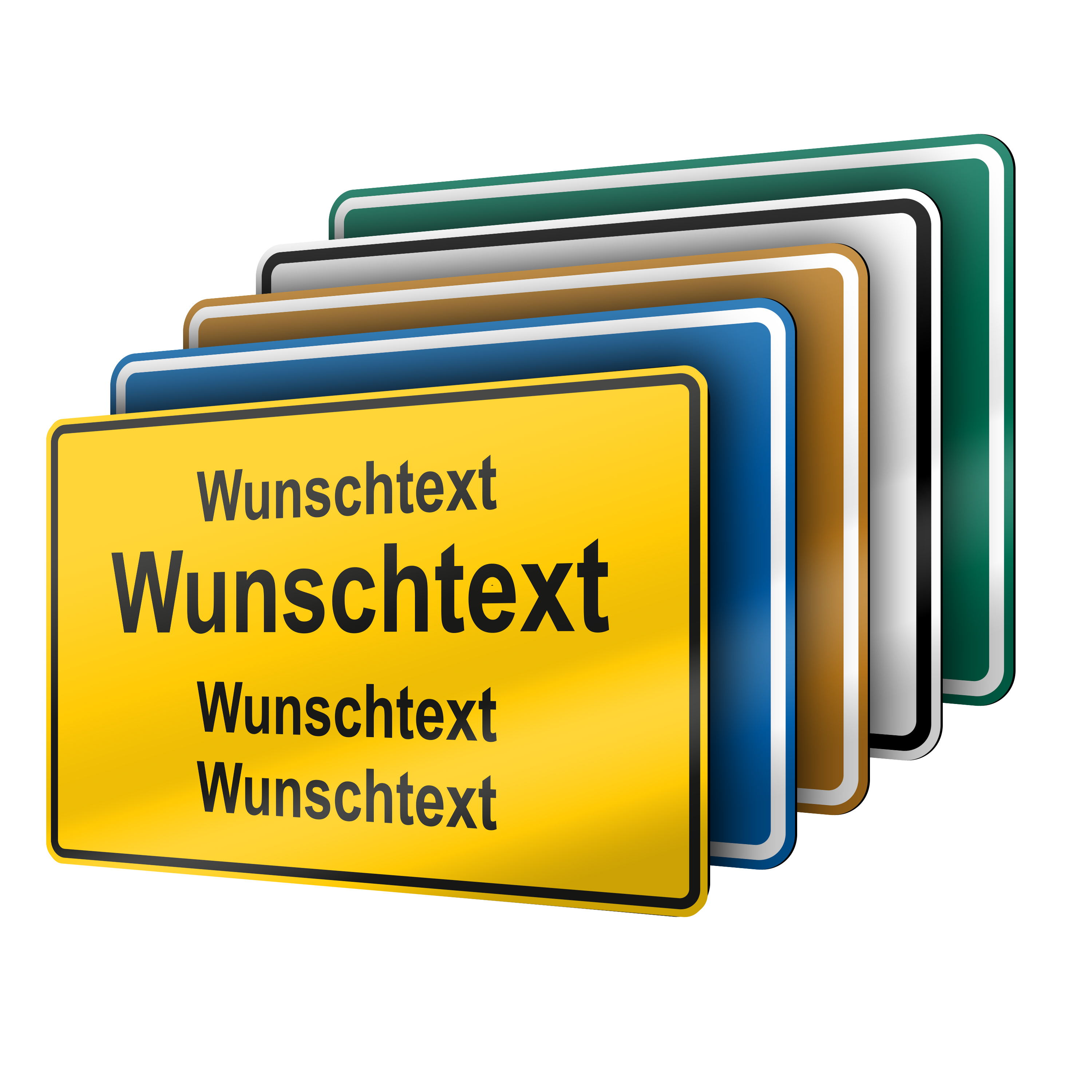 Ortsschilder 30 cm x 20 cm Blechschild 3