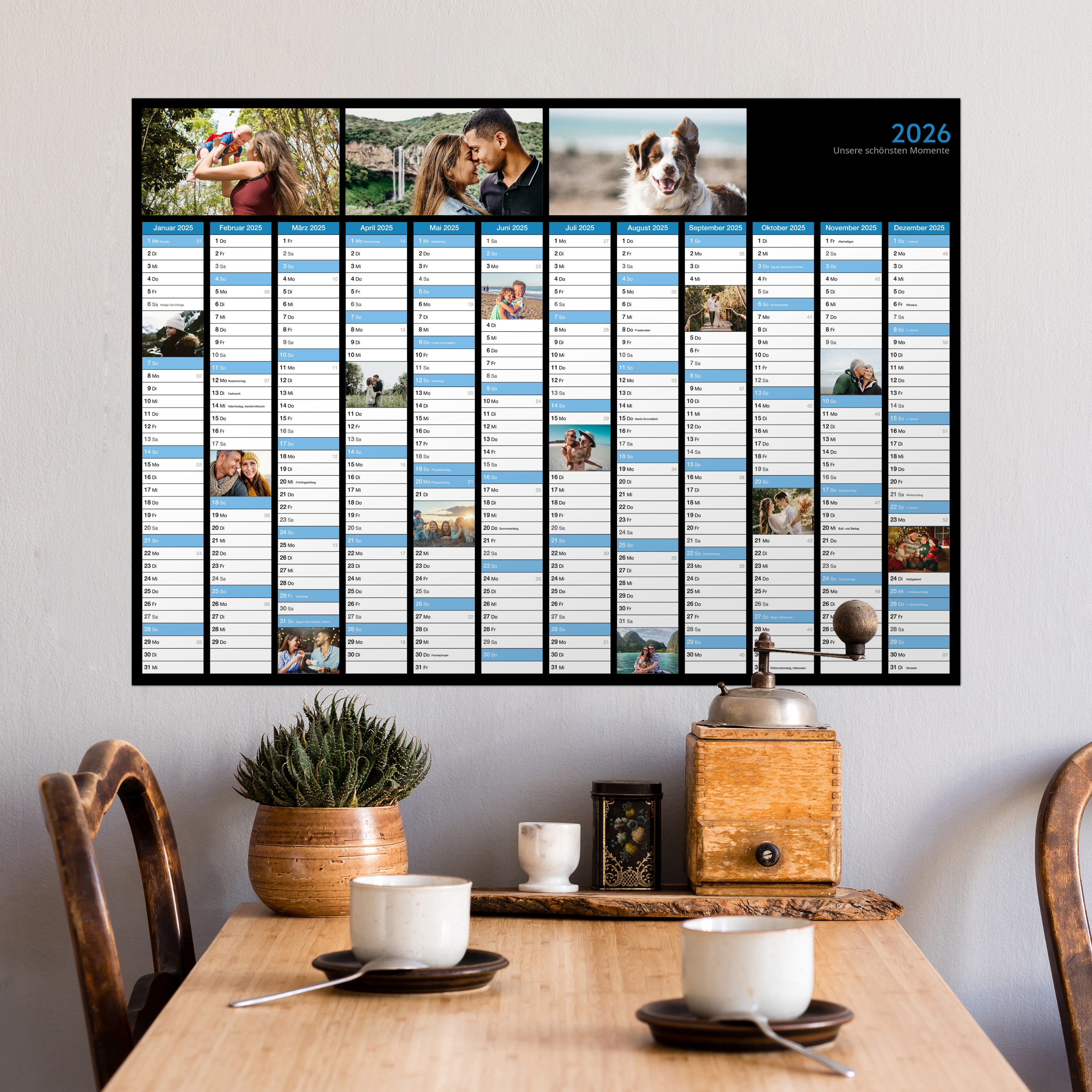 Wandplaner DIN A2 (59,4 x 42 cm) Bilderdruck-Papier 7