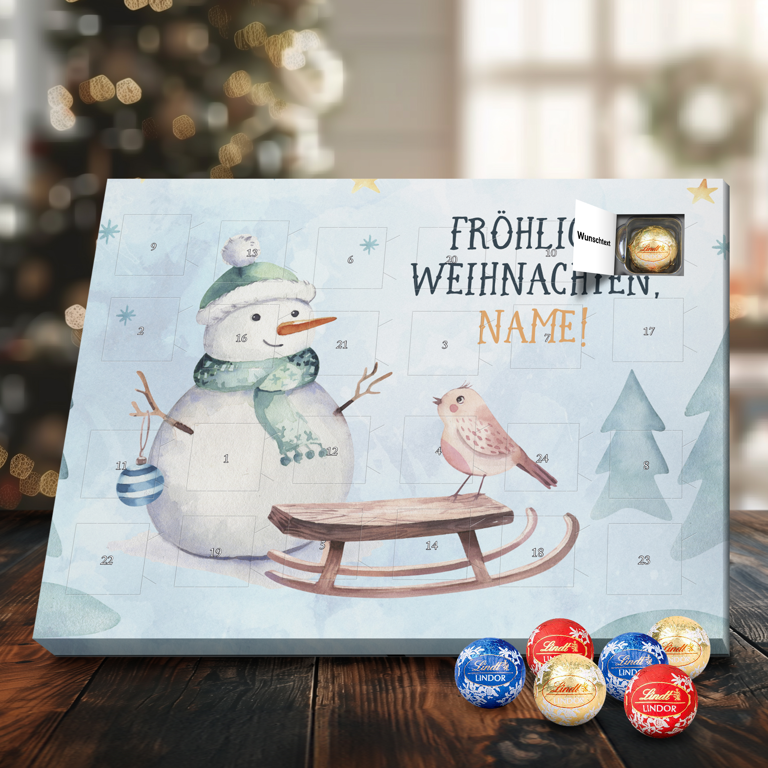 Namens-Adventskalender Lindt LINDOR 4