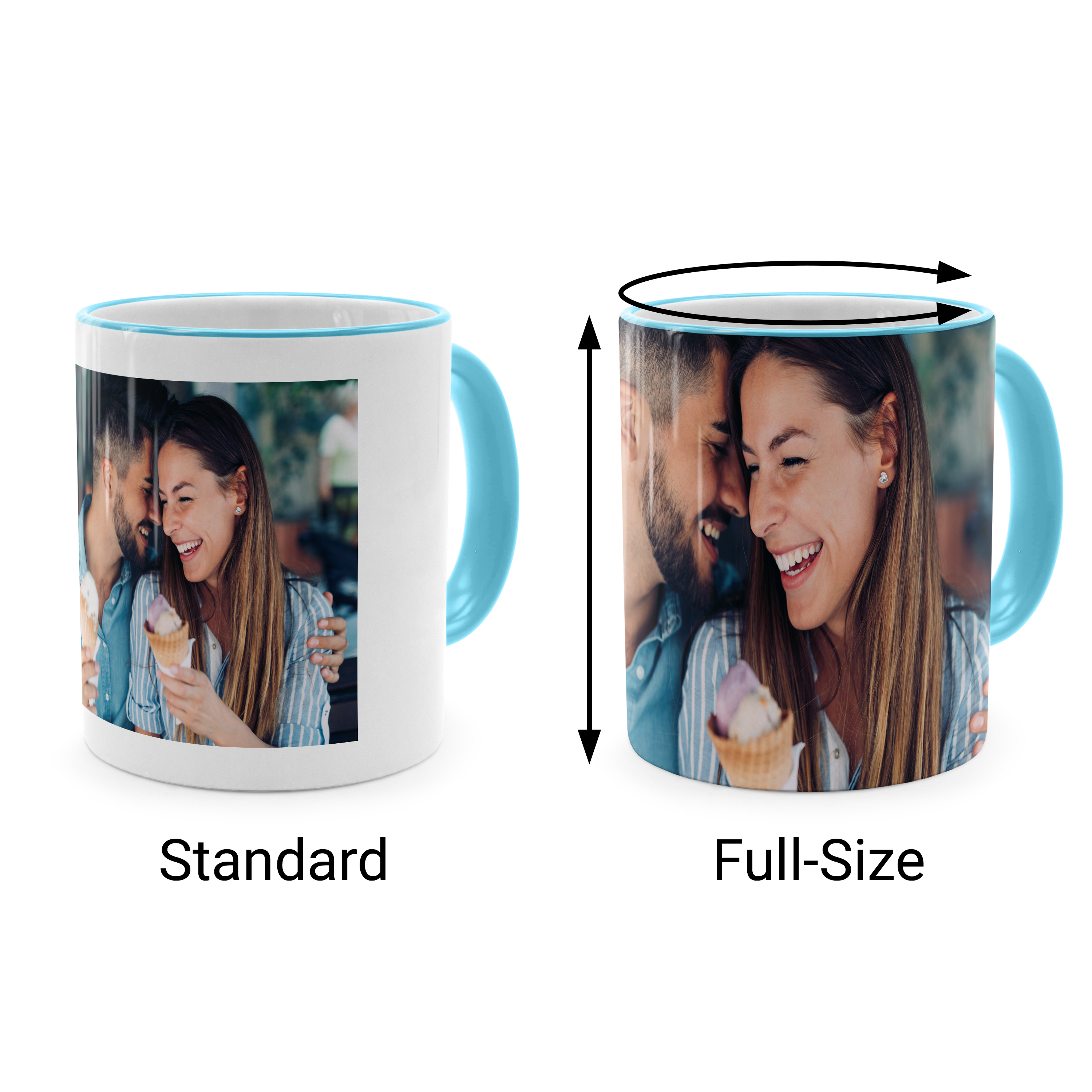 Kaffeebecher Full-Size Hellblau 2