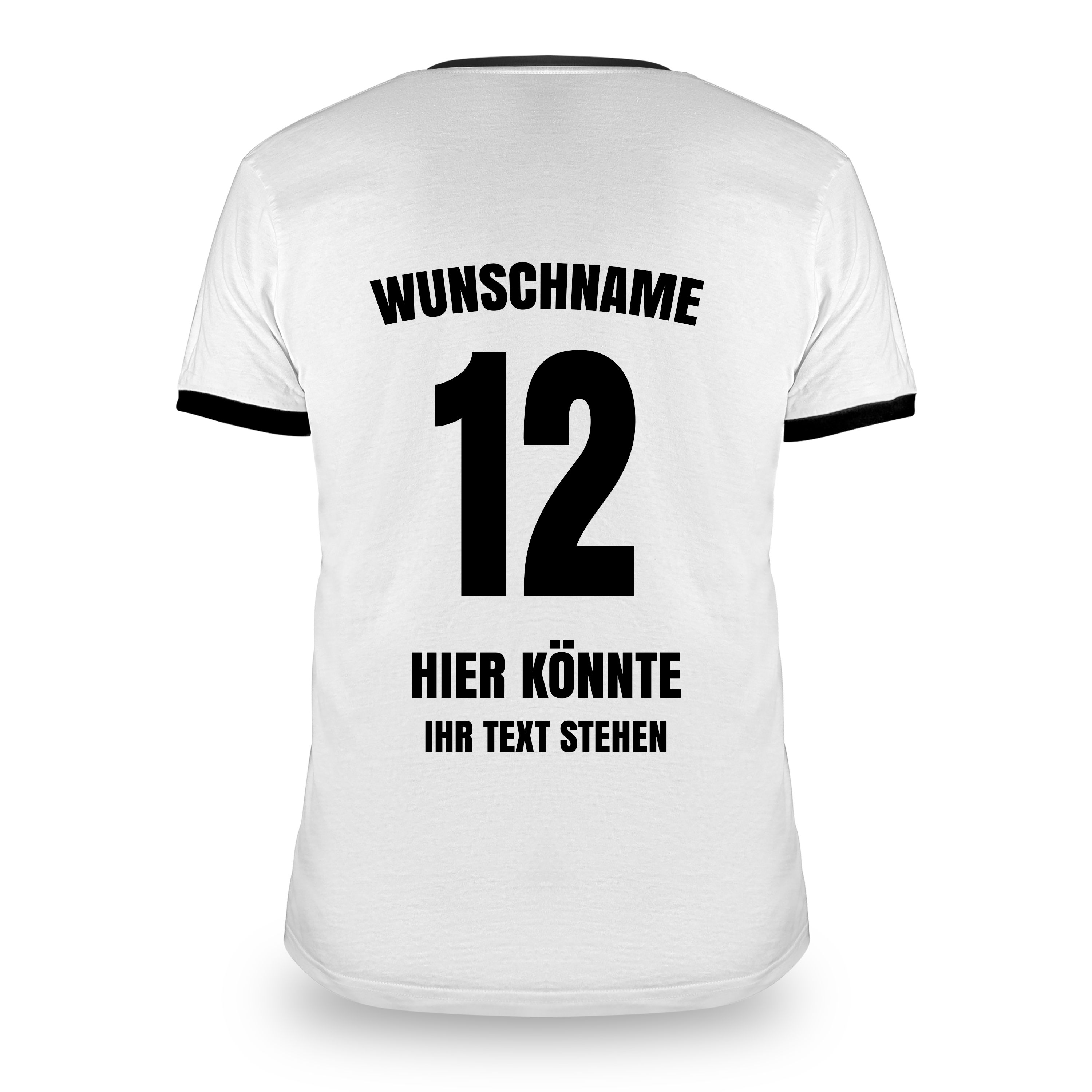 Fan T-Shirt "Deutschland" Weiß/Schwarz 2