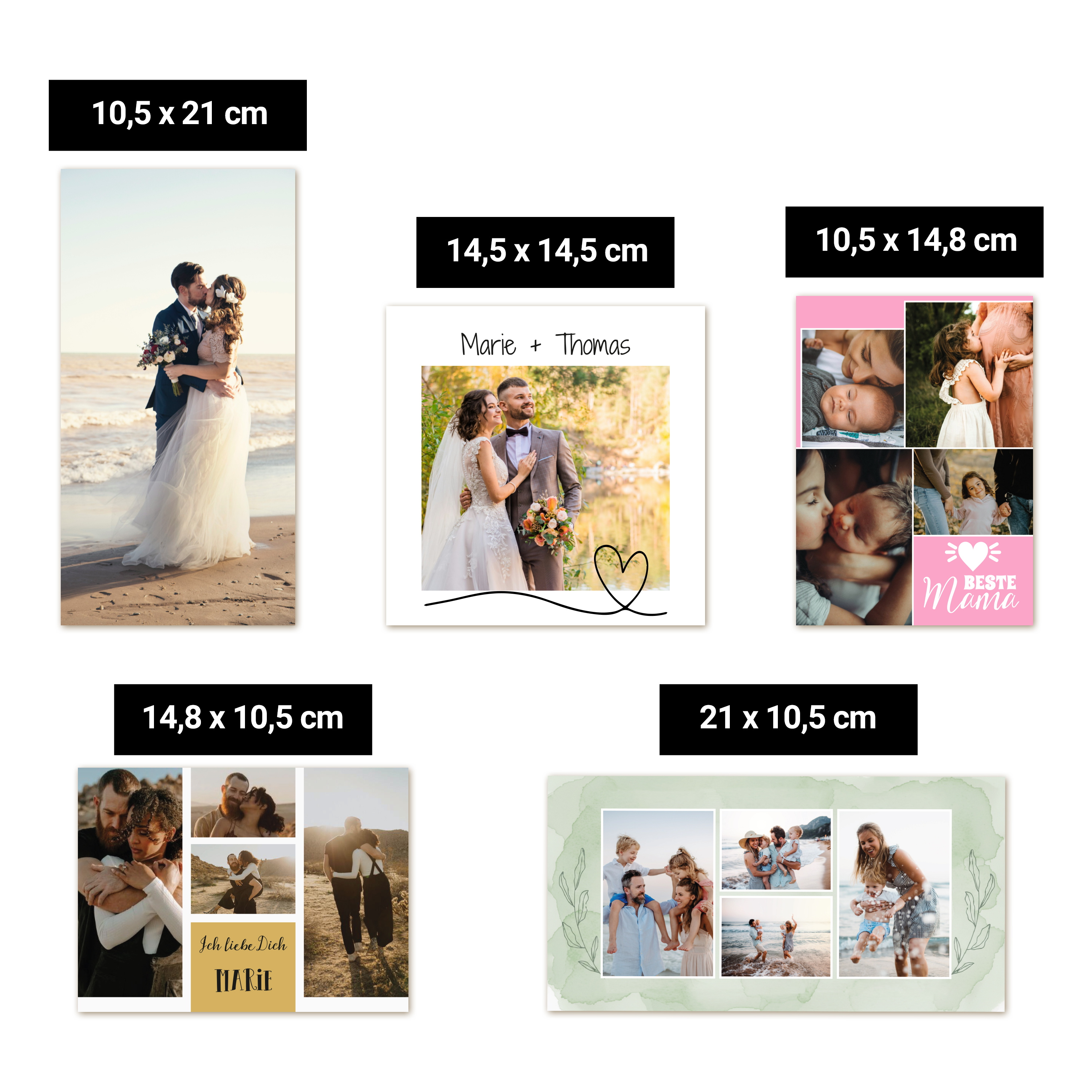 Postkarte Karte A6 Quer (14,8 x 10,5 cm) 3