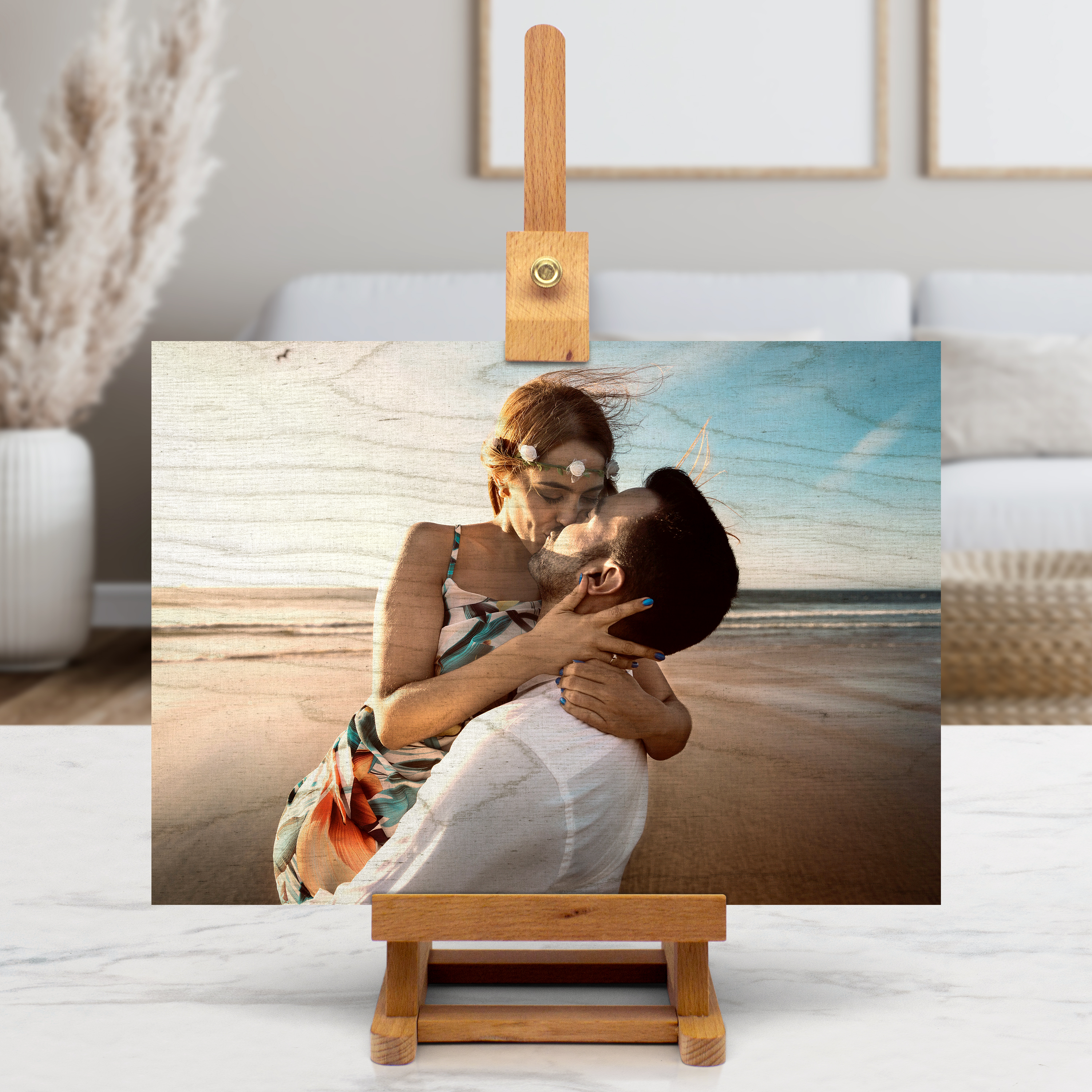 Fotoaufsteller "Holz" Querformat 35 cm x 25 cm 7