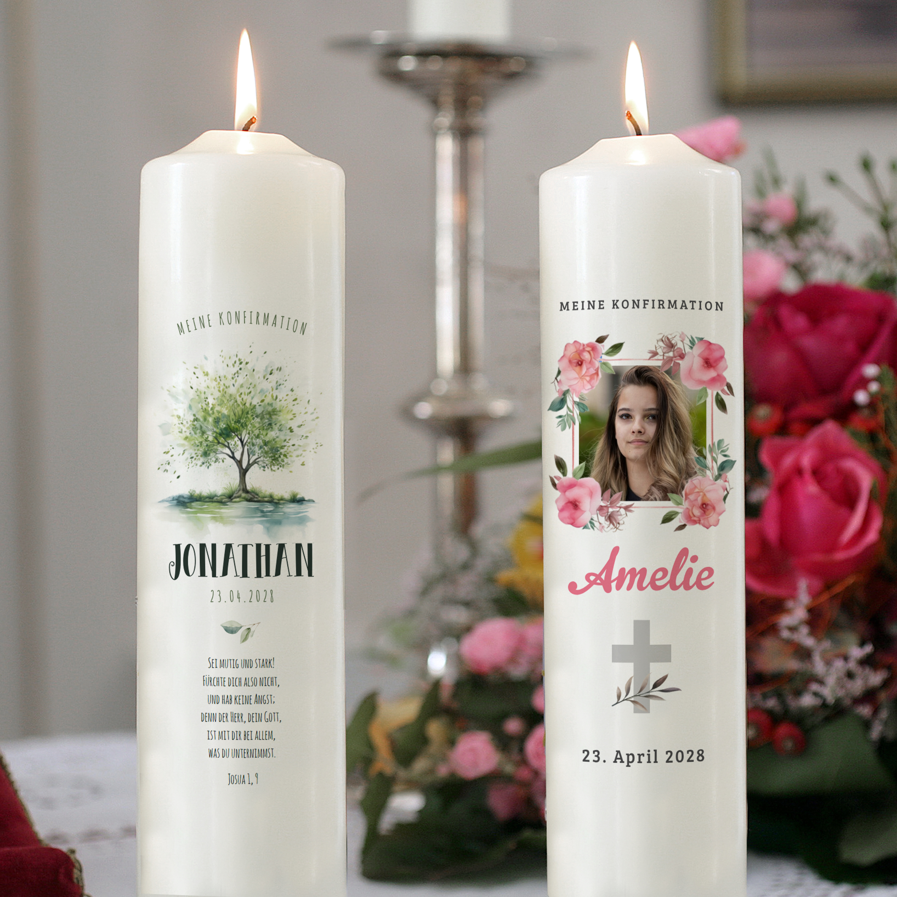 Konfirmationskerze 29 cm 7