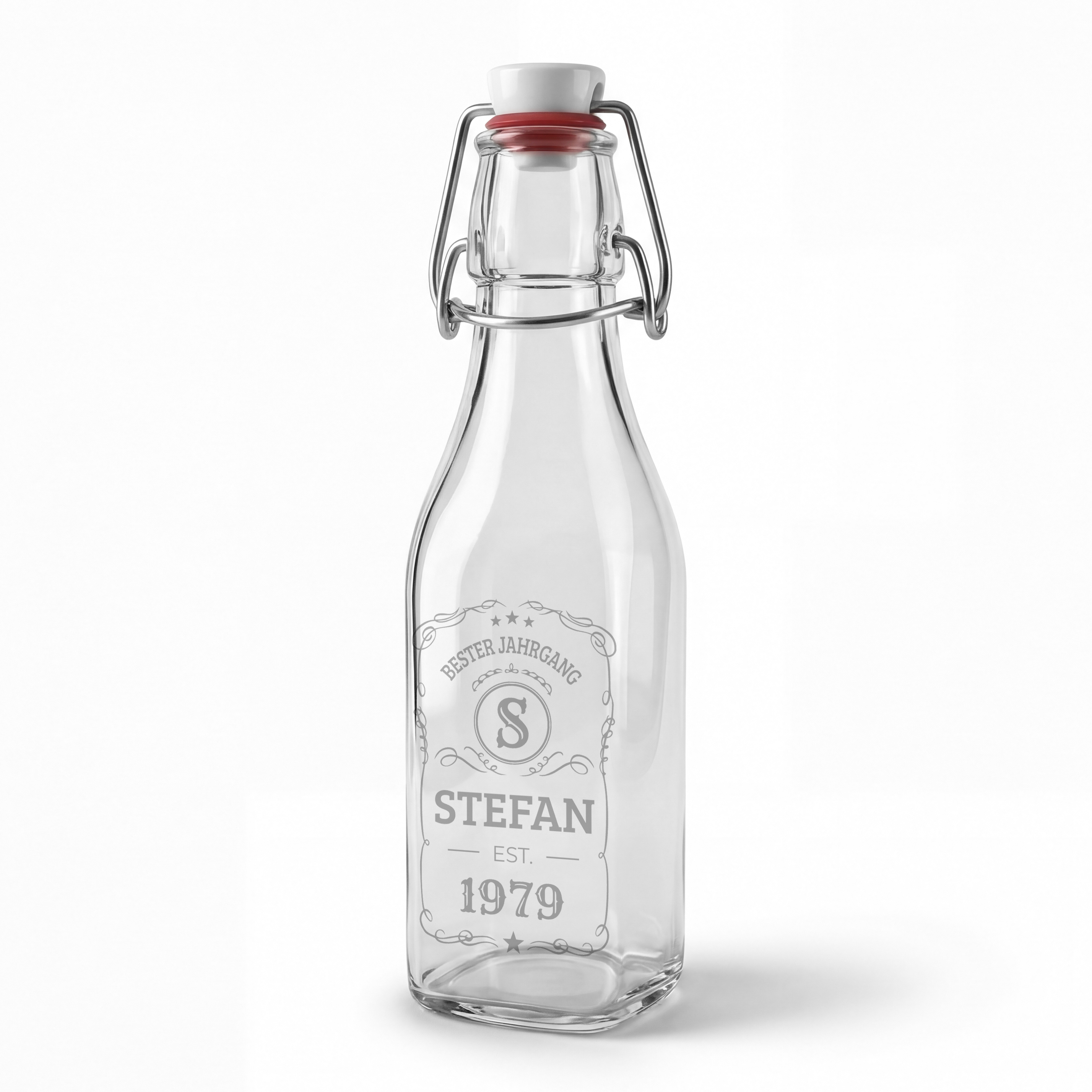 Glasflasche mit Bügelverschluss 0,25 Liter 1