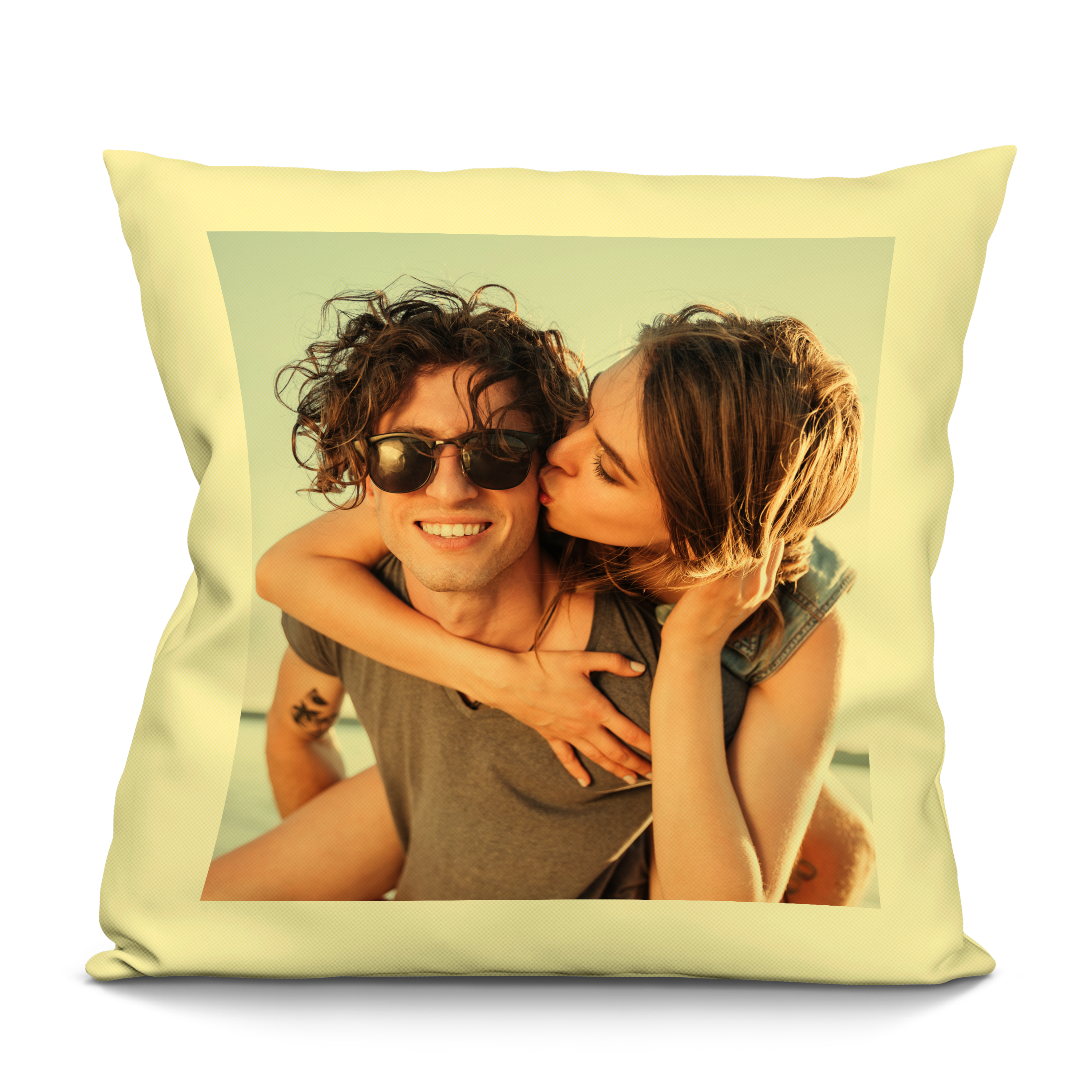 Fotokissen Cremegelb 1