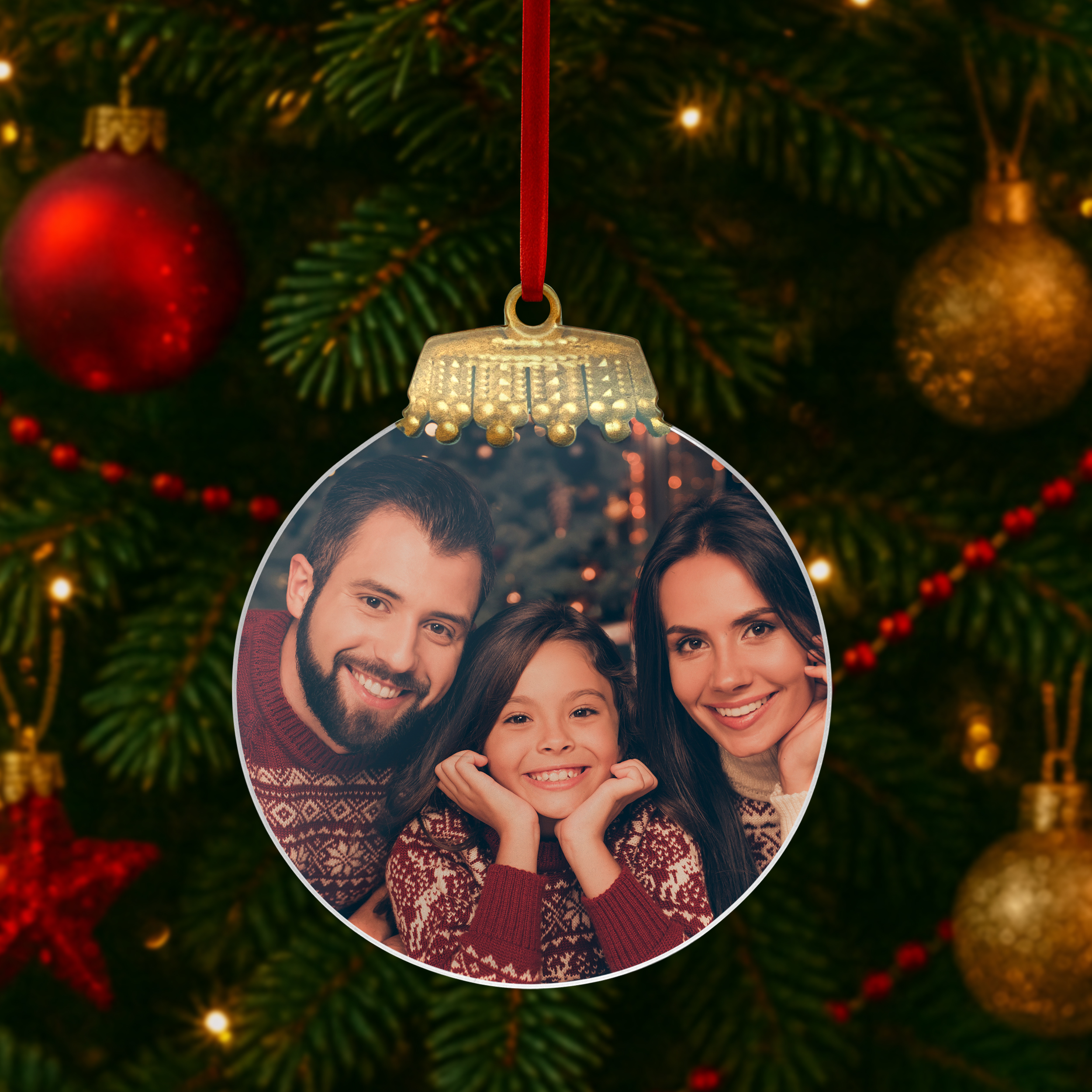 Weihnachtsbaumanhänger Kreis (Aufhänger) 7