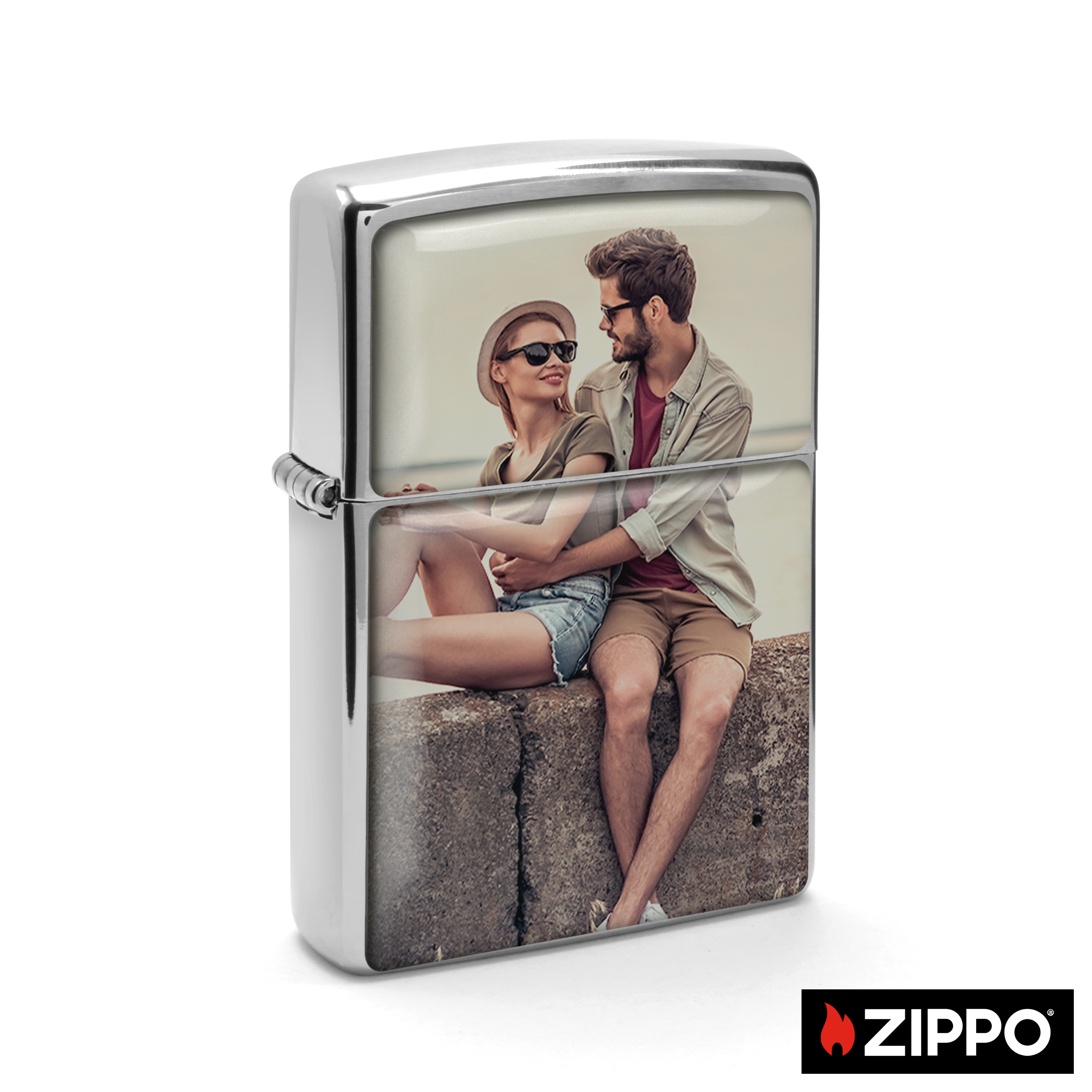 Zippo Silber einseitig 1