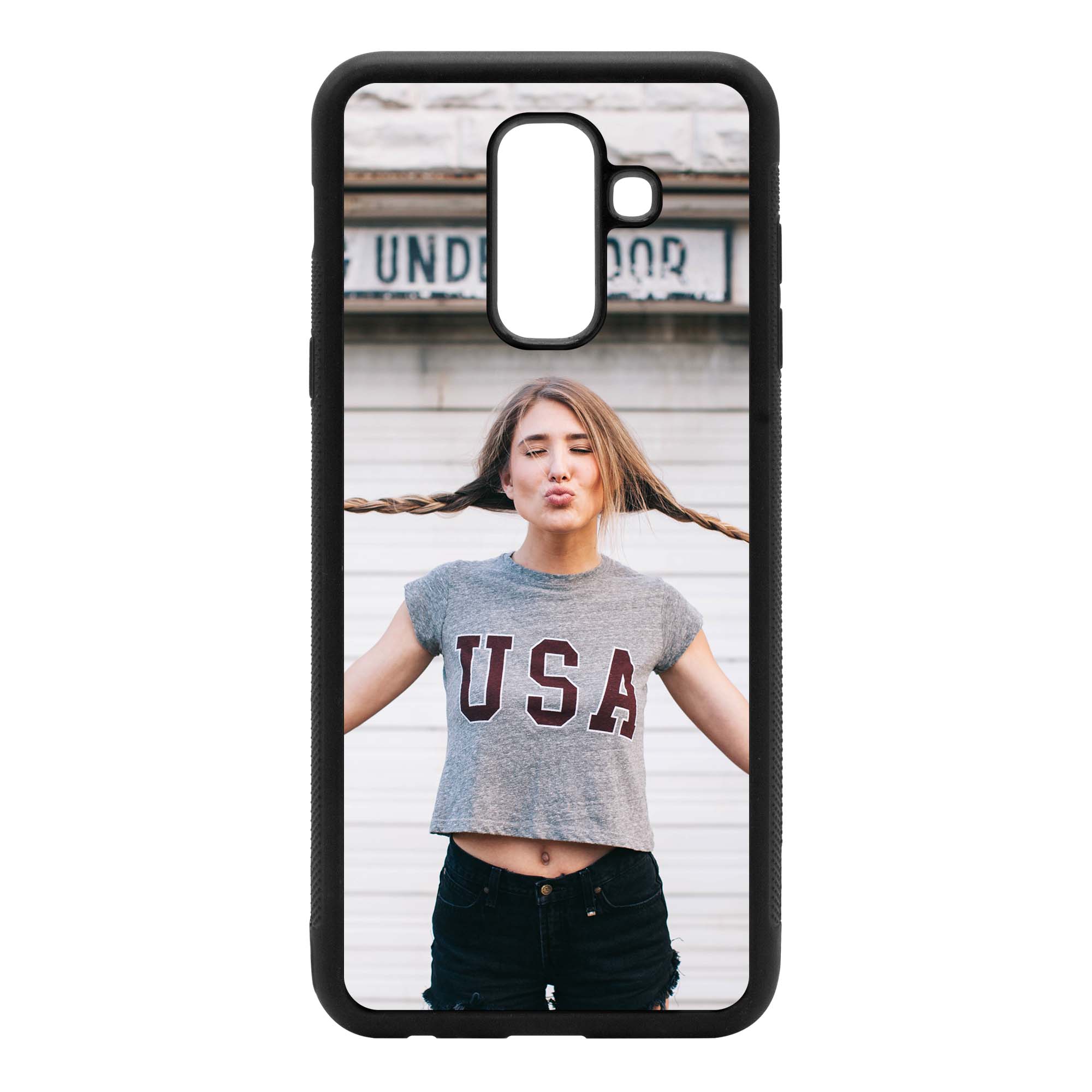 Galaxy A6+ (2018) schwarz Softcase 1