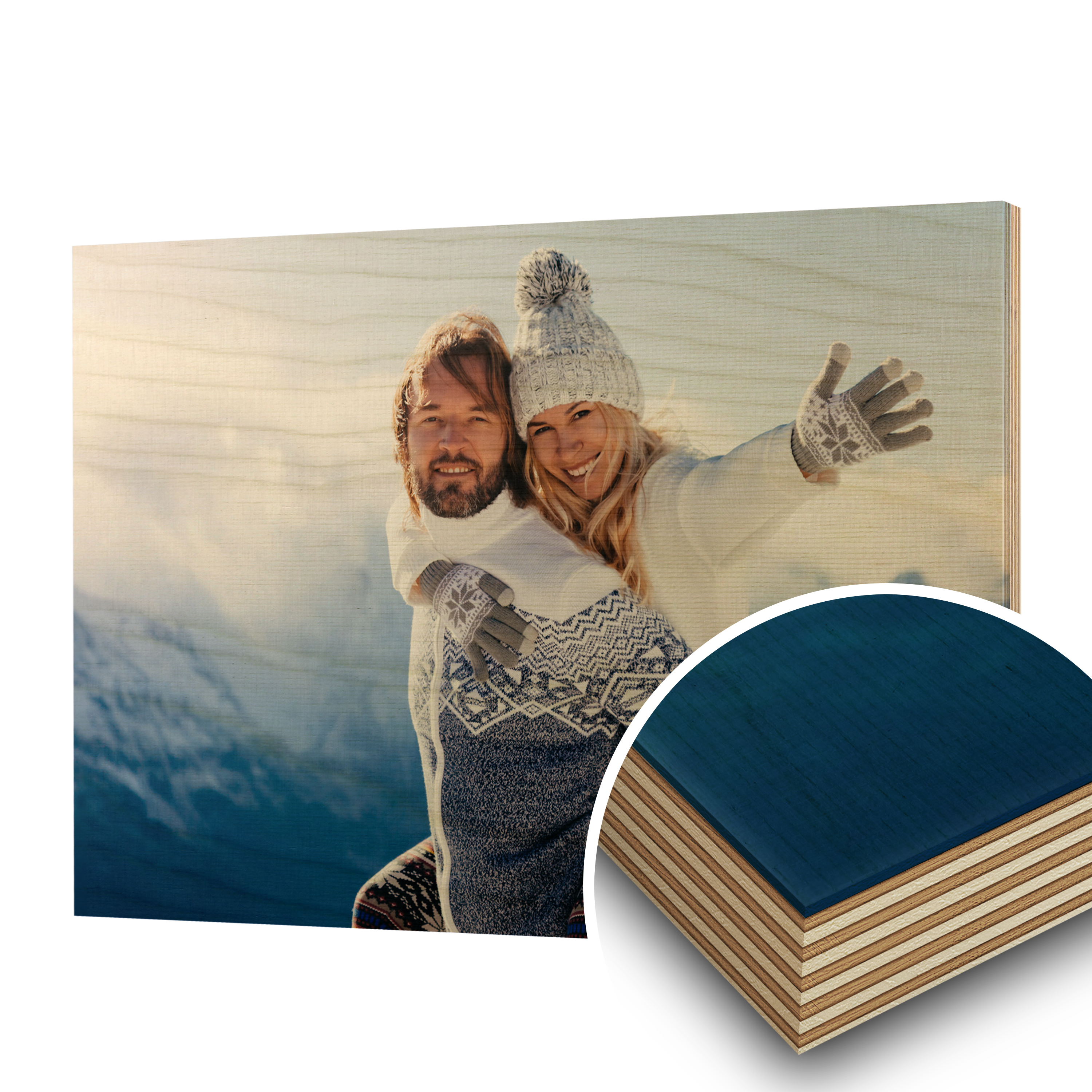 Foto auf Holz Holz 10 mm (Indoor) 14,85 x 10,5 cm (DIN A6) 1