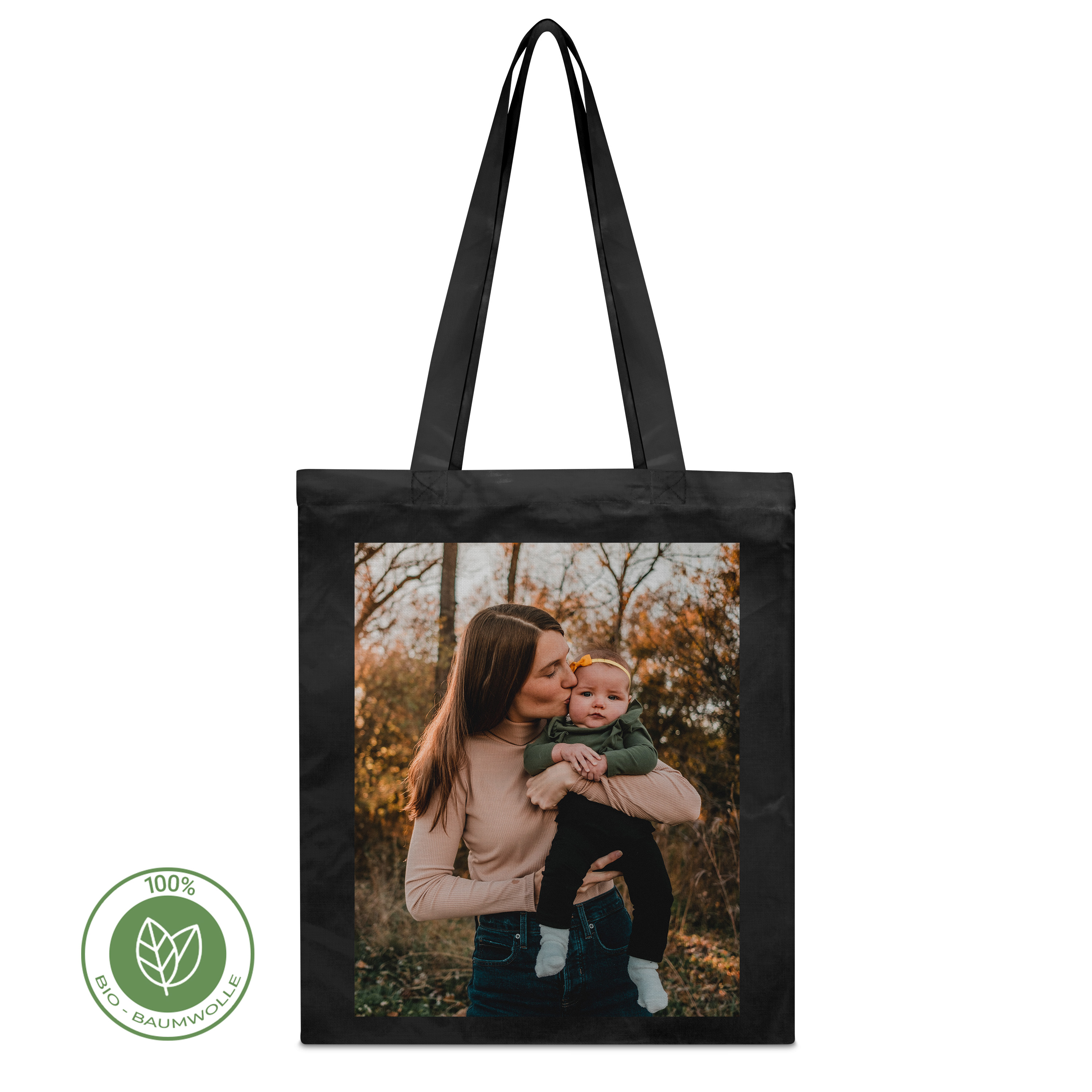 Bio Stoffbeutel Schwarz 1
