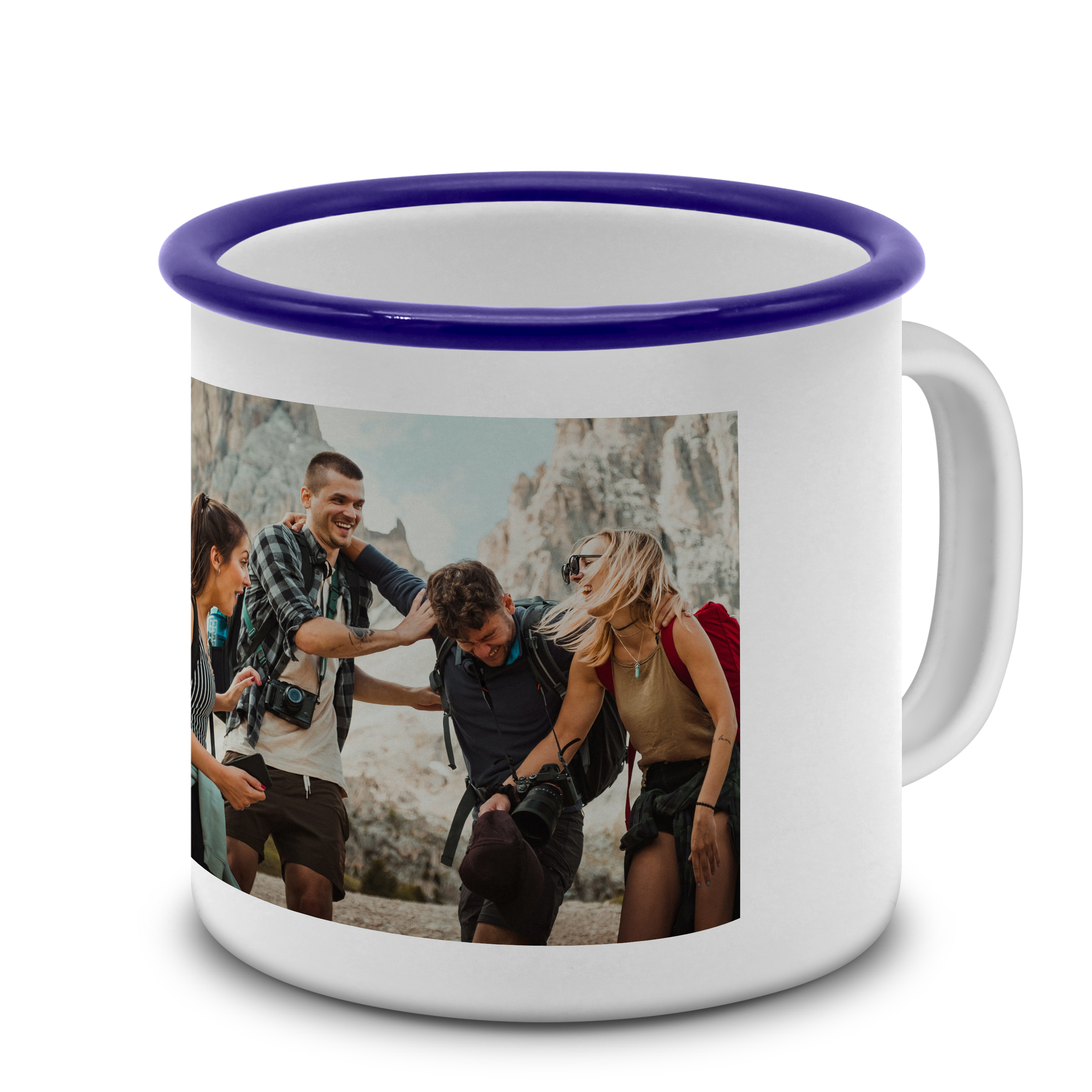 Emaille Tasse 400 ml Standard Blau 1