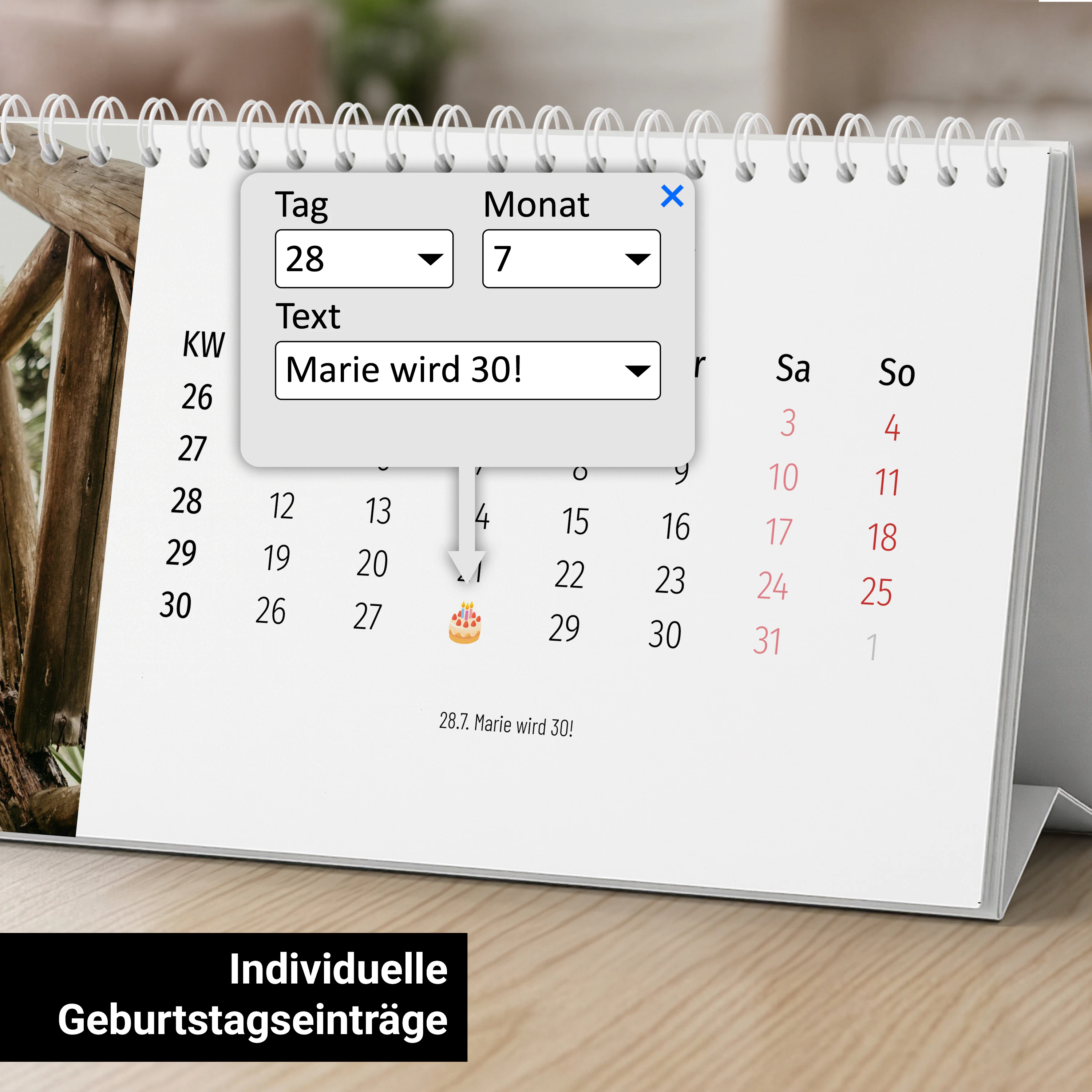 Tischkalender Portrait - Standard 7