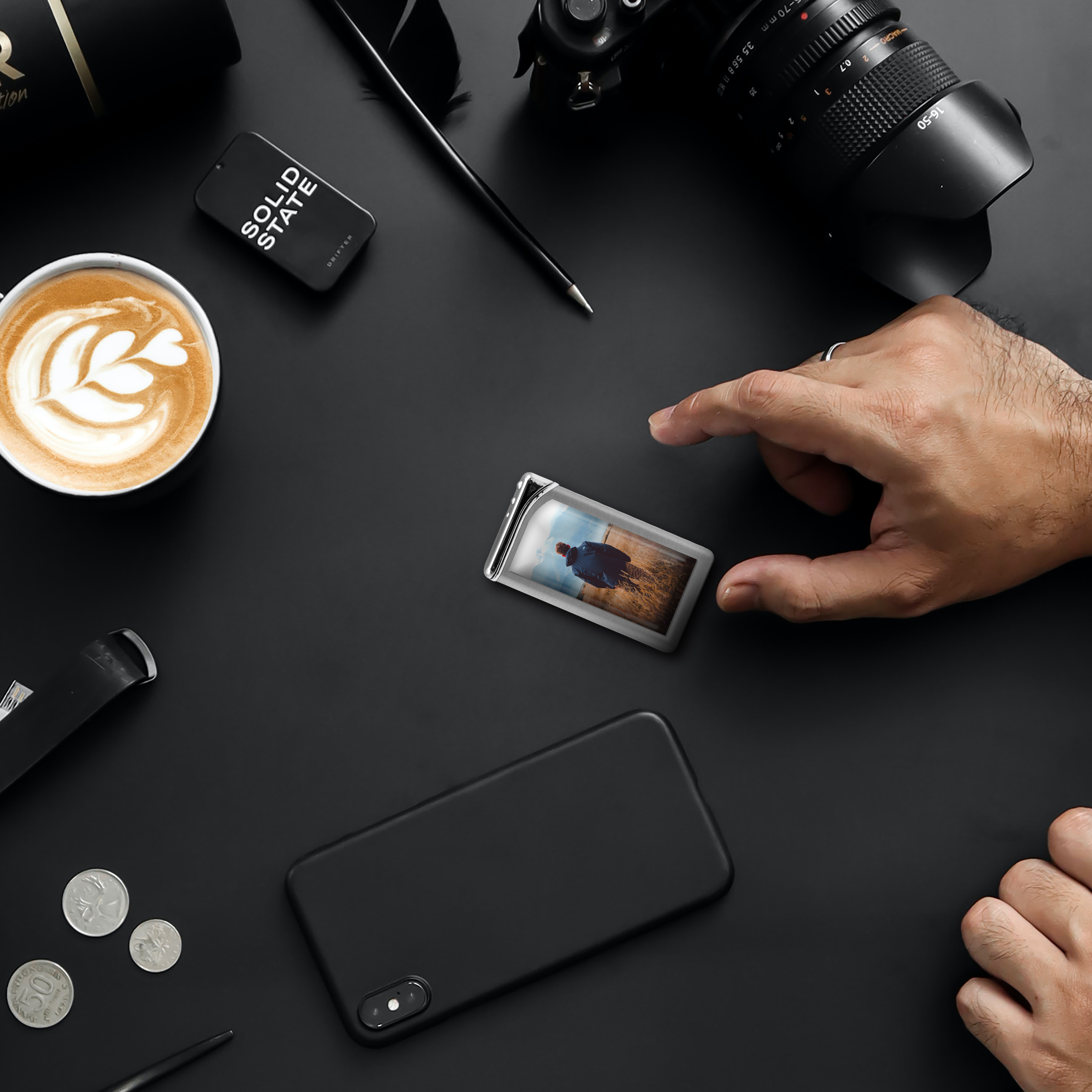 Metall-Feuerzeug Silber 7