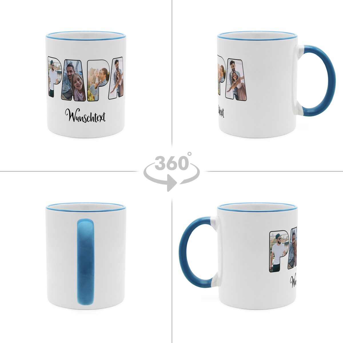 Bester Papa Tasse Hellblau 2