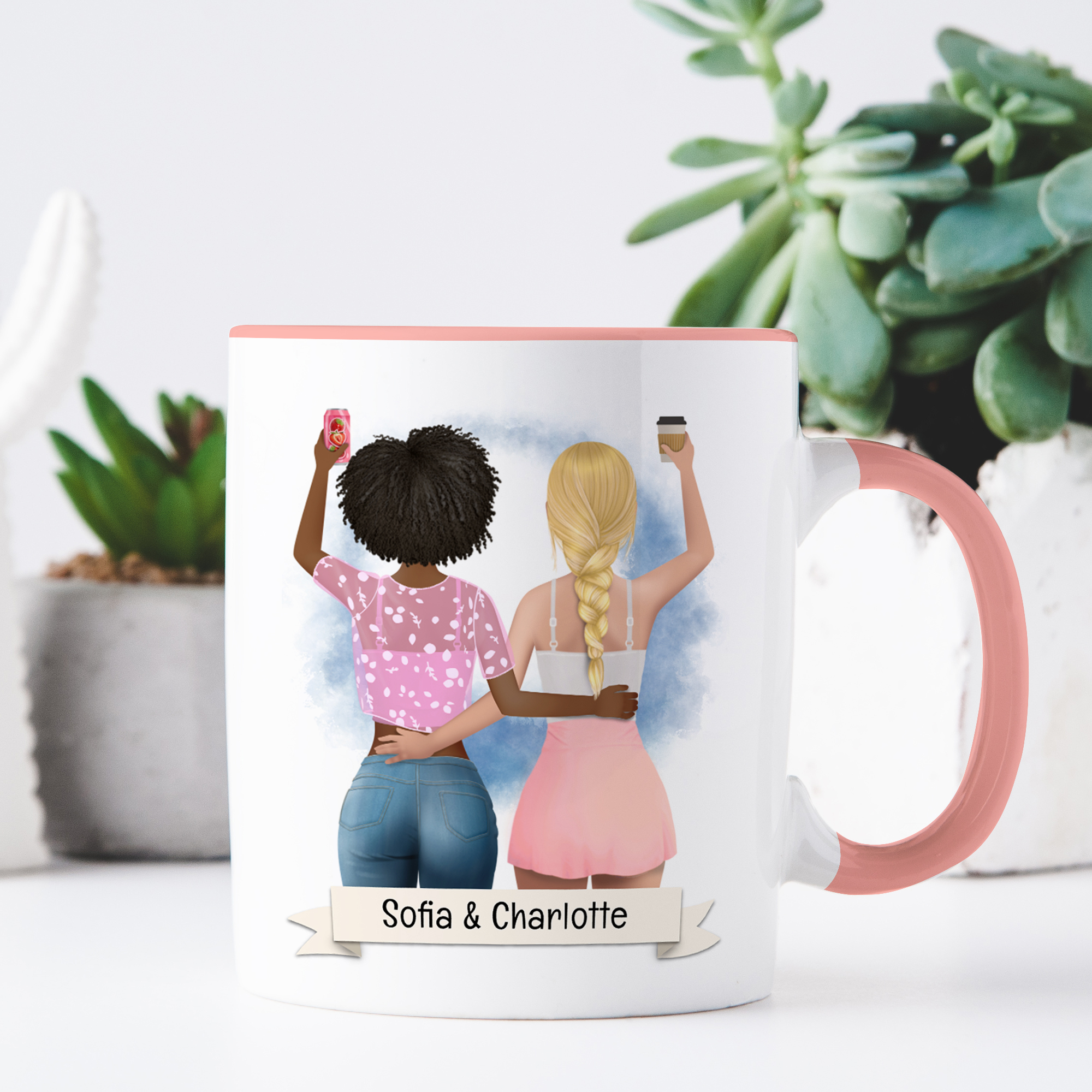 Beste Freundin Tasse Rosa 2