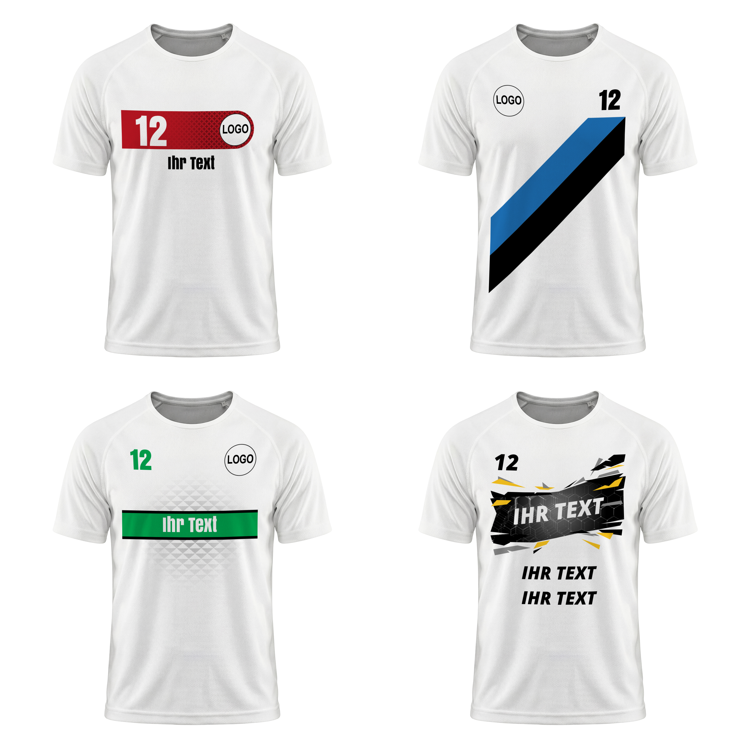 Fußballtrikot M Weiß 7